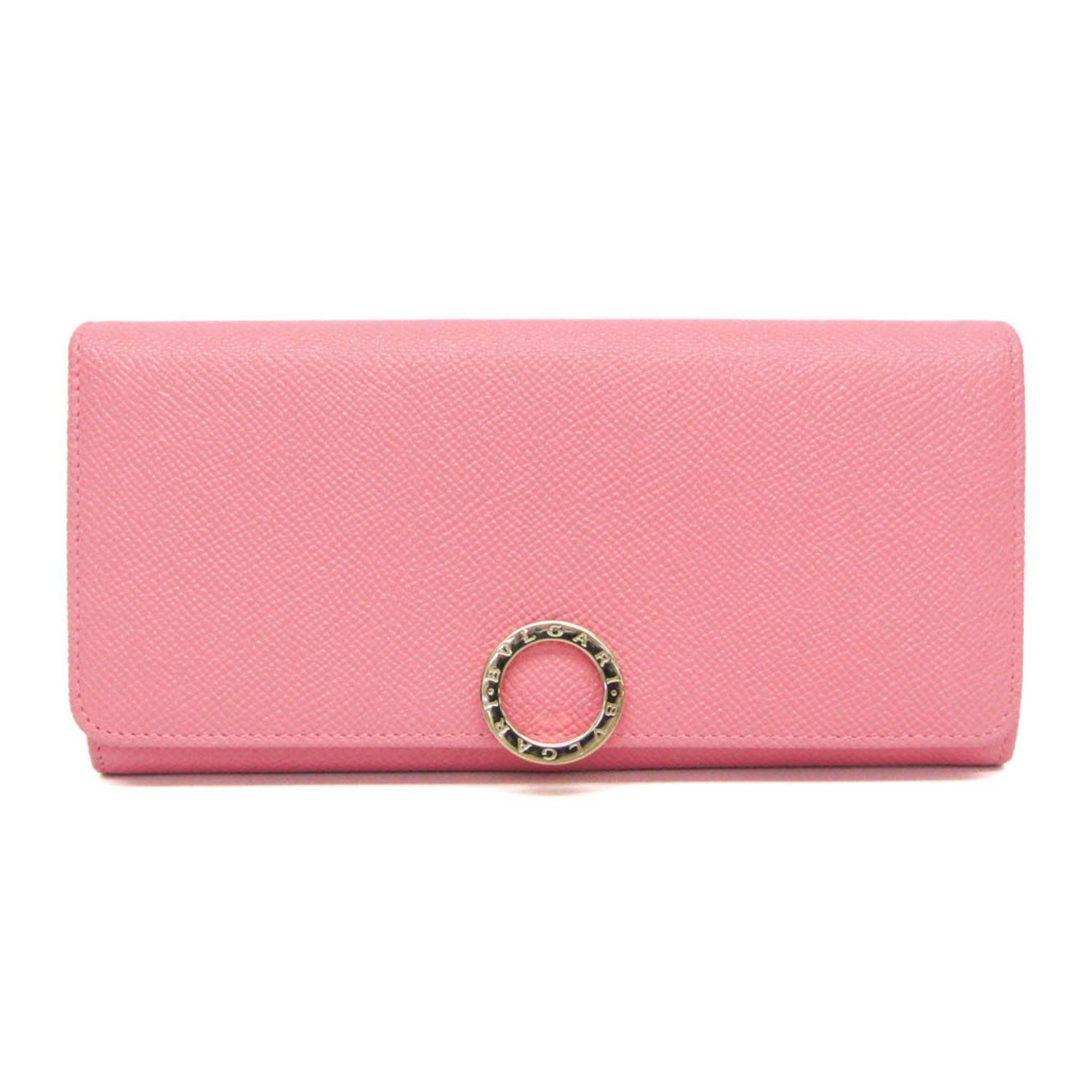 Bvlgari Bvlgari Women's Leather Long Wallet (bi-fold) Pink Size ONE SIZE - 1 Thumbnail
