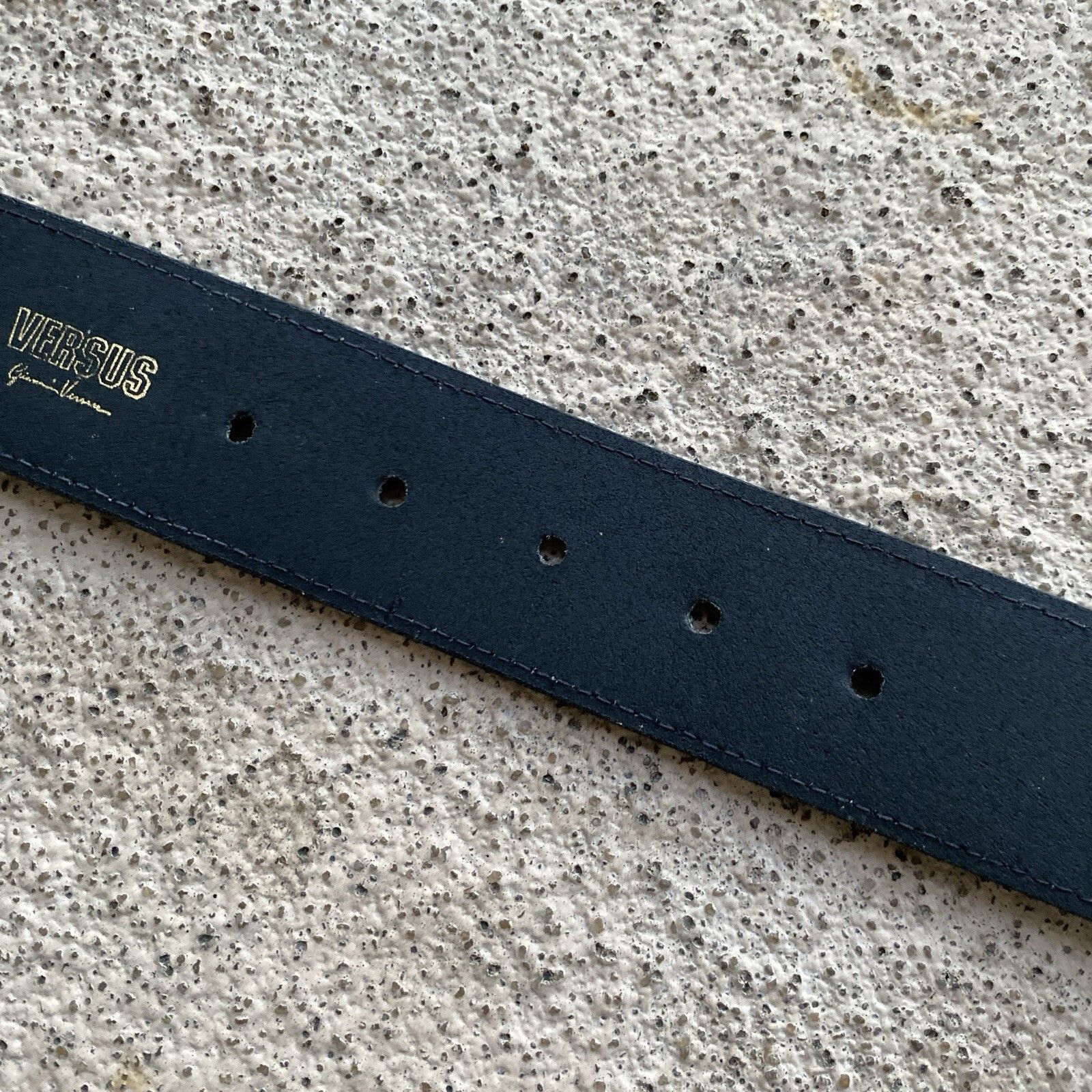 Versus Versace Versus Gianni Versace Leather Belt Big Buckle Medusa Size 30 - 7 Thumbnail