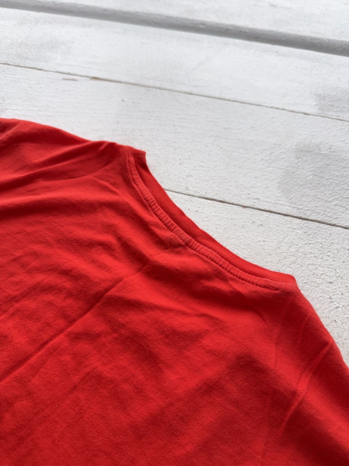 Armani Luxury 00s Armani Jeans AJ Logo Red T-Shirt Pima Cotton Size US M / EU 48-50 / 2 - 12 Thumbnail