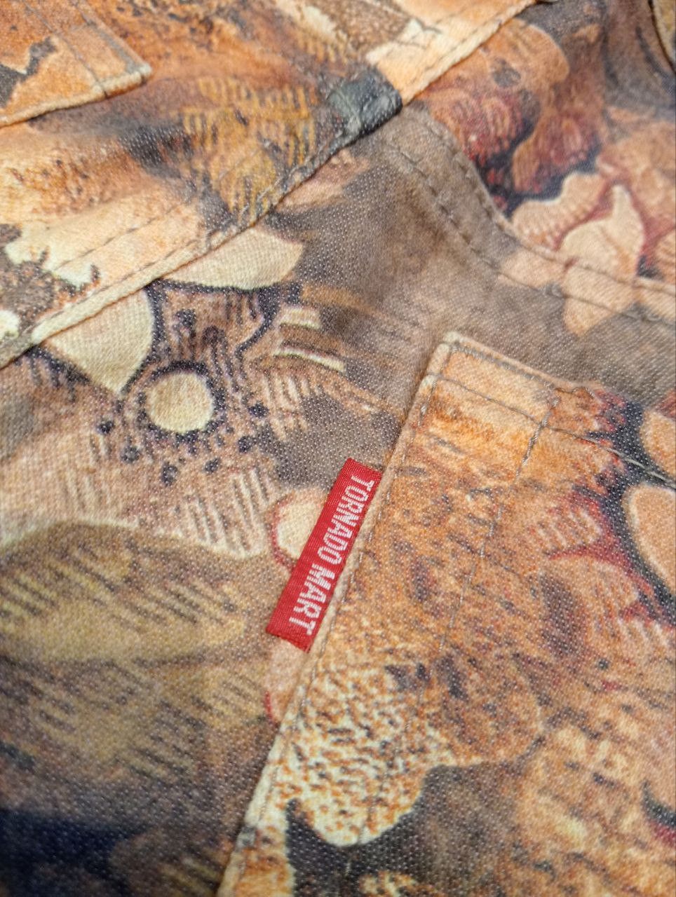 Tornado Mart VINTAGE TORNADO MART JAPAN FLORAL OVERPRINT FLARED TROUSERS Size US 30 / EU 46 - 11 Thumbnail