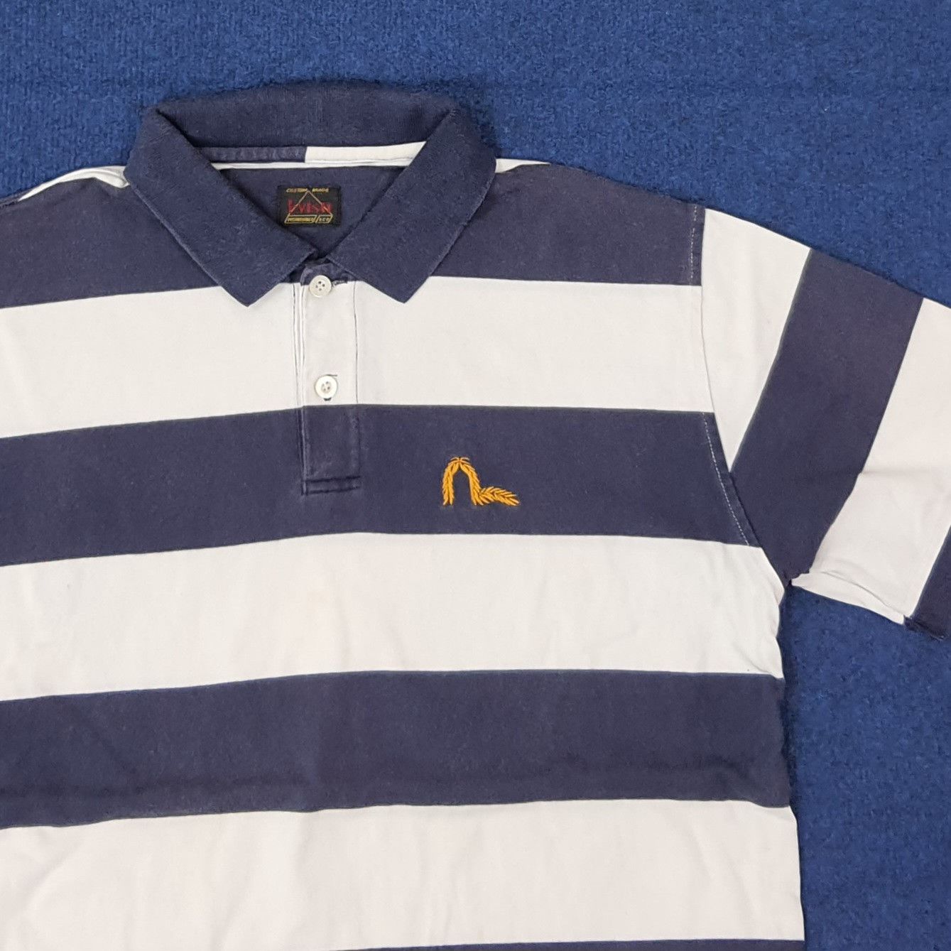 Evisu Vintage Evisu Heritage Japan Striped Polo Shirt C259N32 Size US L / EU 52-54 / 3 - 2 Thumbnail