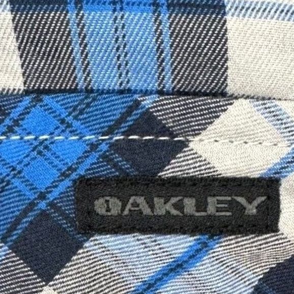 Oakley Oakley Shirt Adult Large Blue Multi Plaid Button Down Long Sleeve Pockets Mens Size US L / EU 52-54 / 3 - 5 Thumbnail