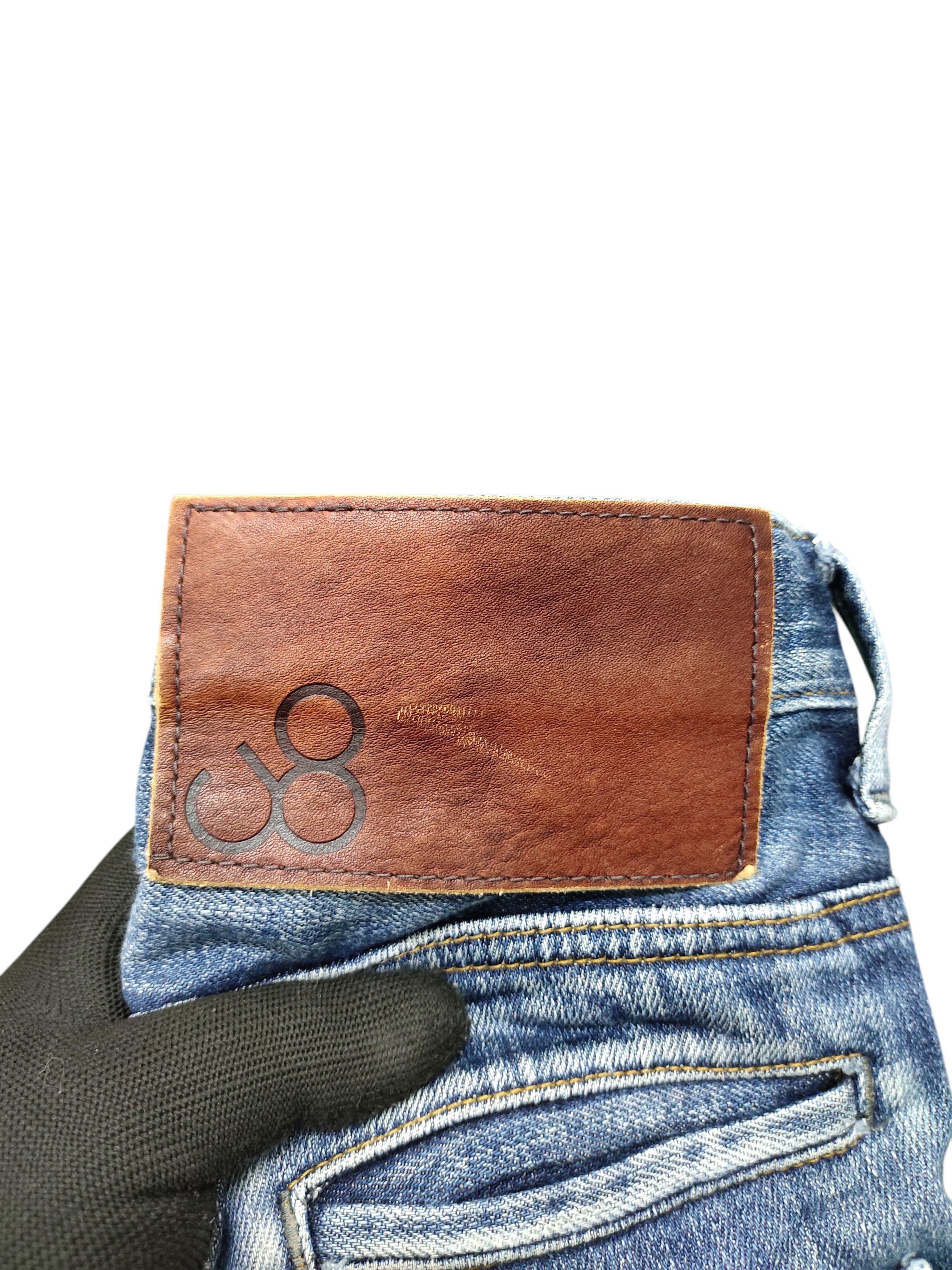 Kapital Vintage 90s Johnbull Clawmark Distress Faded Denim Jeans Size US 35 - 10 Thumbnail