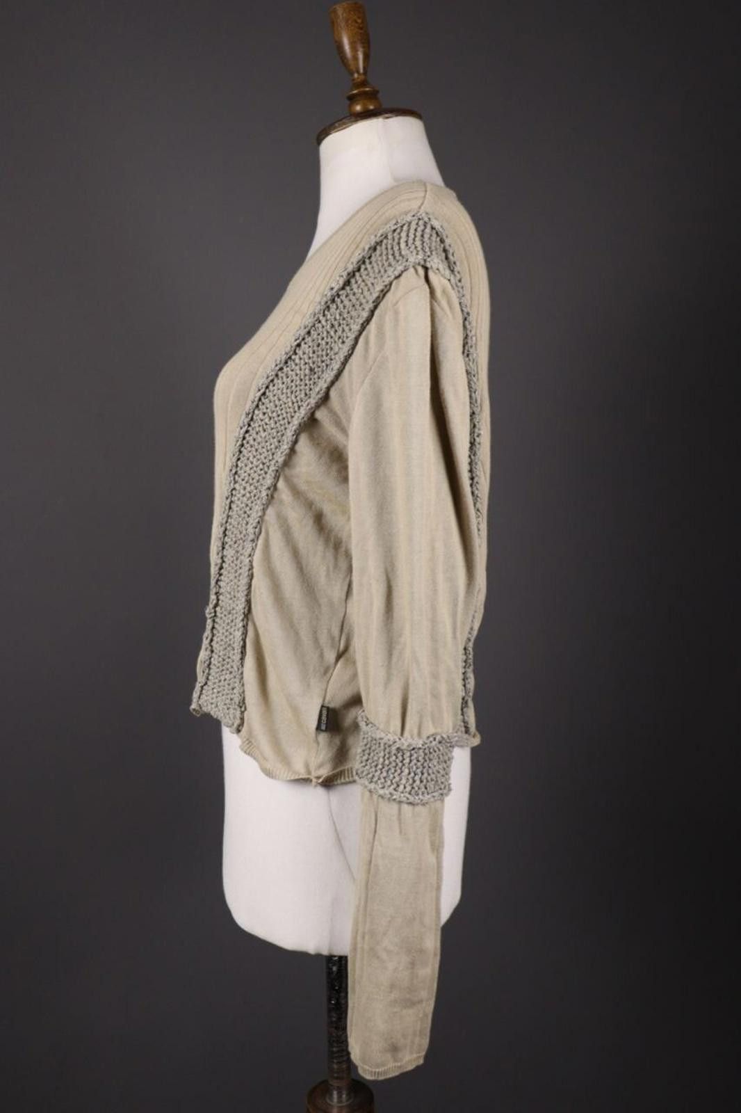 Just Cavalli Just Cavalli Ivory Lagenlook Embroidered Sweater Size 50 Size M / US 6-8 / IT 42-44 - 4 Thumbnail