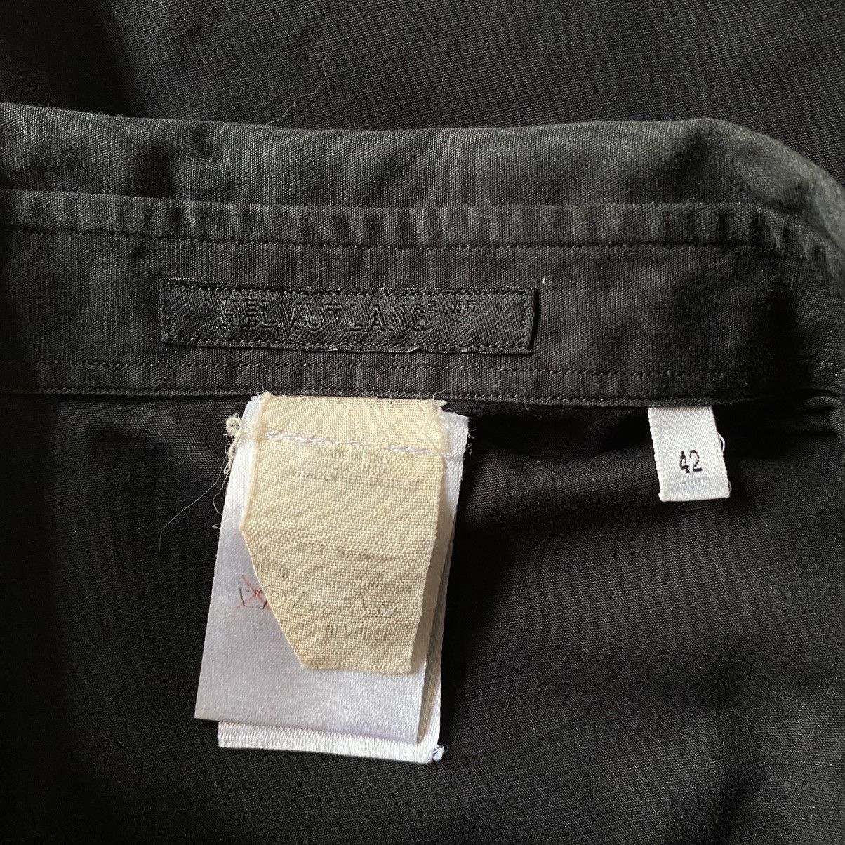 Helmut Lang HELMUT LANG Smart Black Button-Up with Brown Accents Size US XS / EU 42 / 0 - 7 Thumbnail