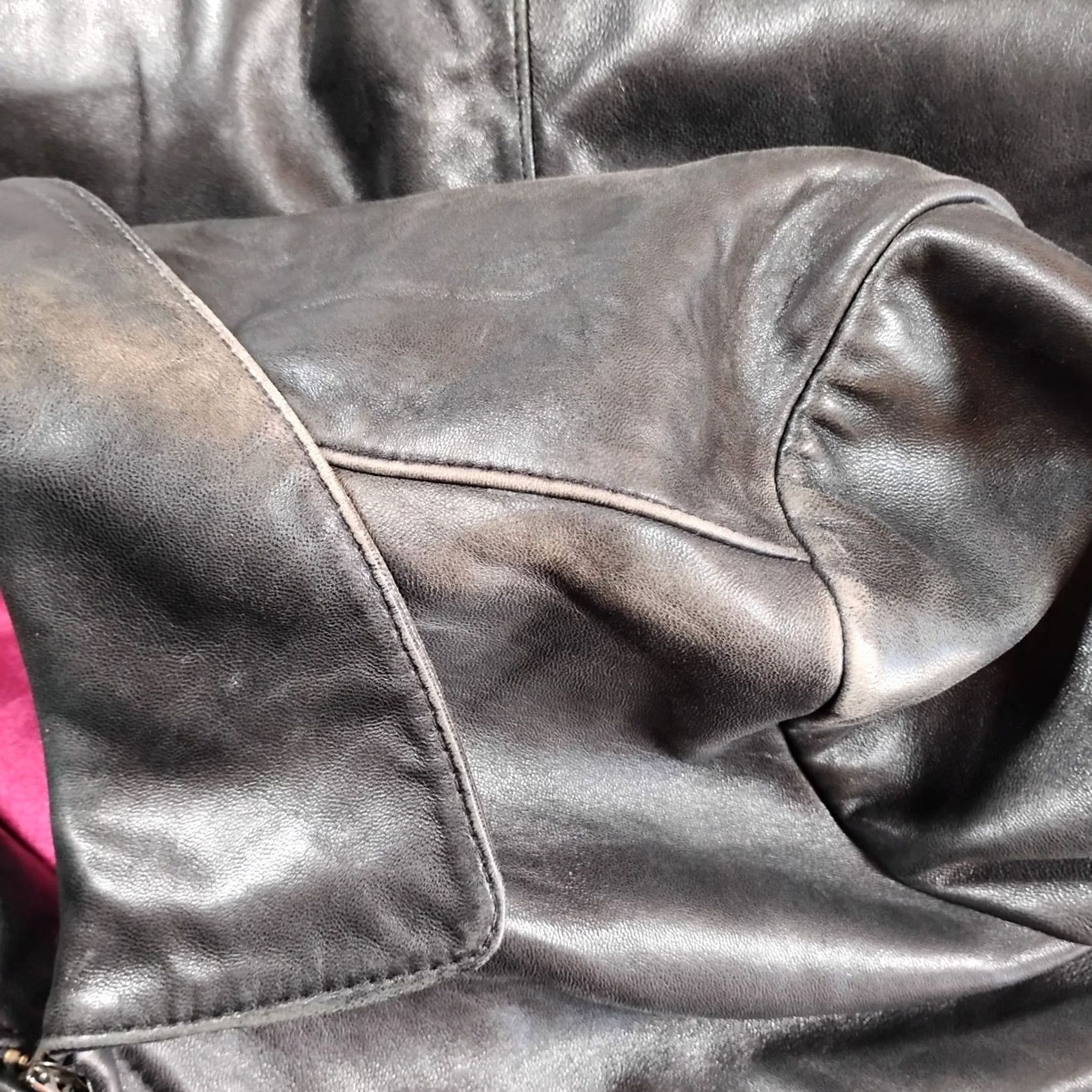 Ann Taylor Ann Taylor Leather Jacket Size S / US 4 / IT 40 - 6 Thumbnail