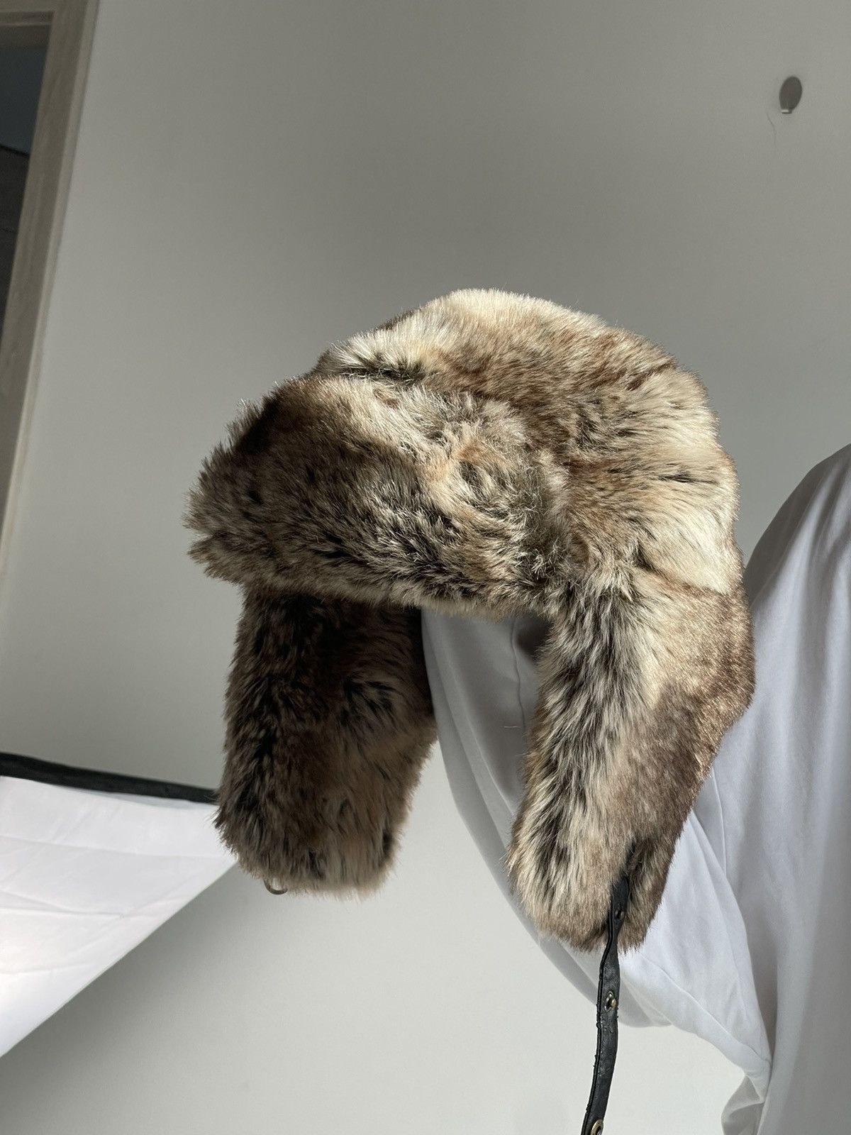 Japanese Brand Vintage fuzzy mohair japanese ushanka hat avant garde Size ONE SIZE - 1 Thumbnail