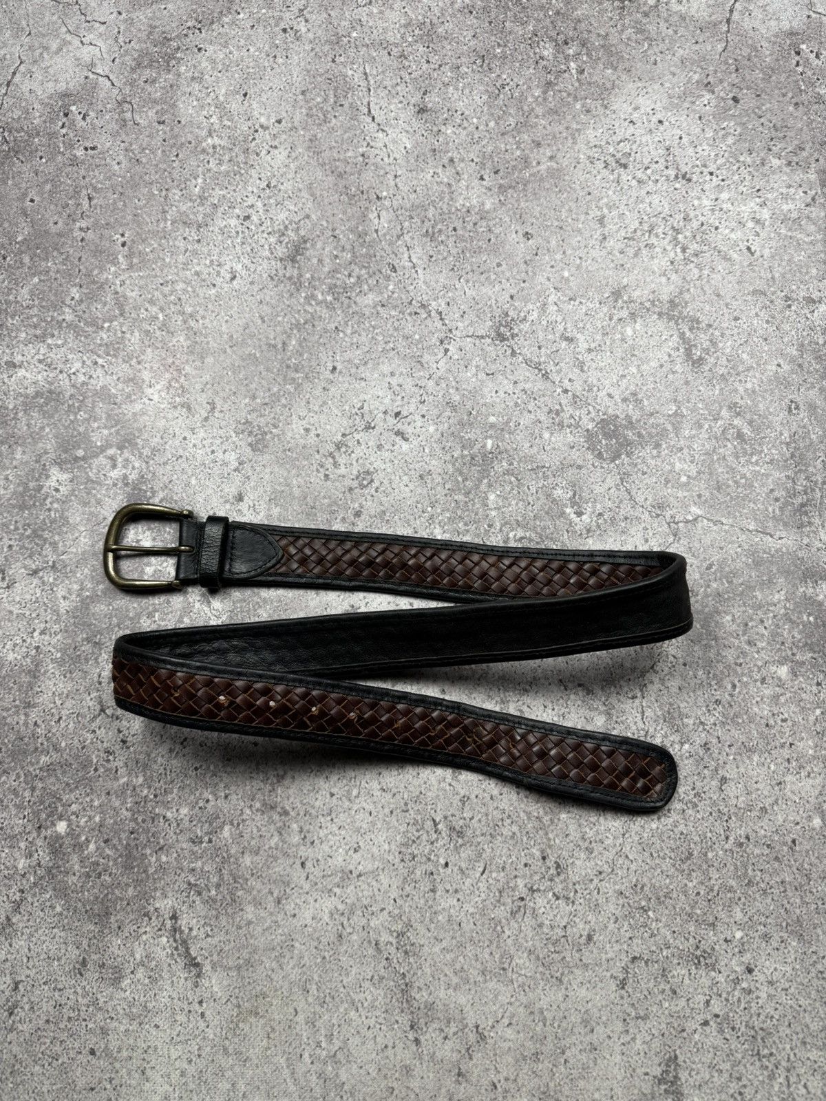 Japanese Brand 00’s NUMBER NINE BRAIDED JAPAN LEATHER Y2K BELT VINTAGE Size ONE SIZE - 7 Thumbnail