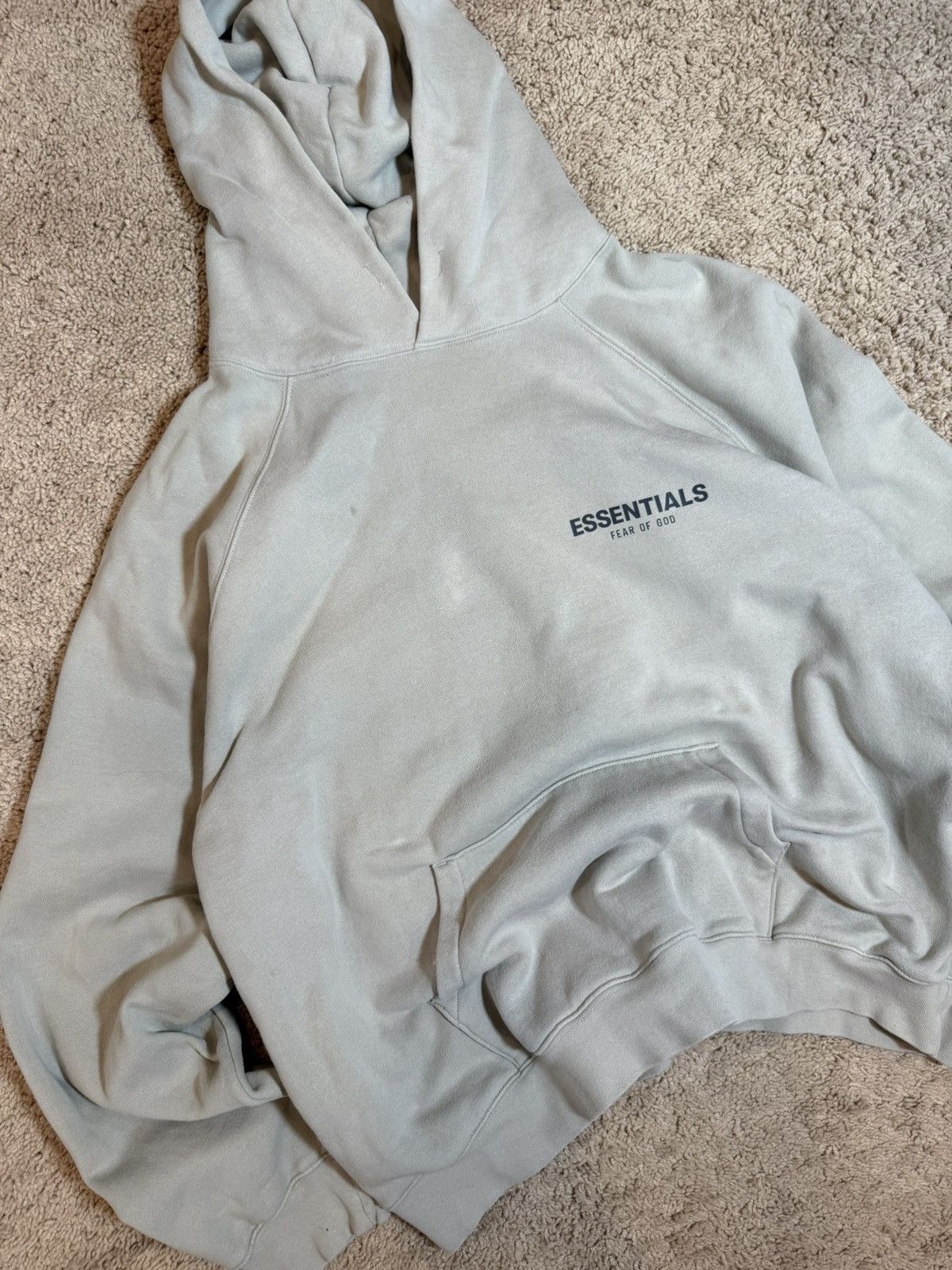 Essentials × Fear of God XL Fear of God Essentials SSENSE Exclusive “Concrete” Hoodie Size US XL / EU 56 / 4 - 2 Thumbnail