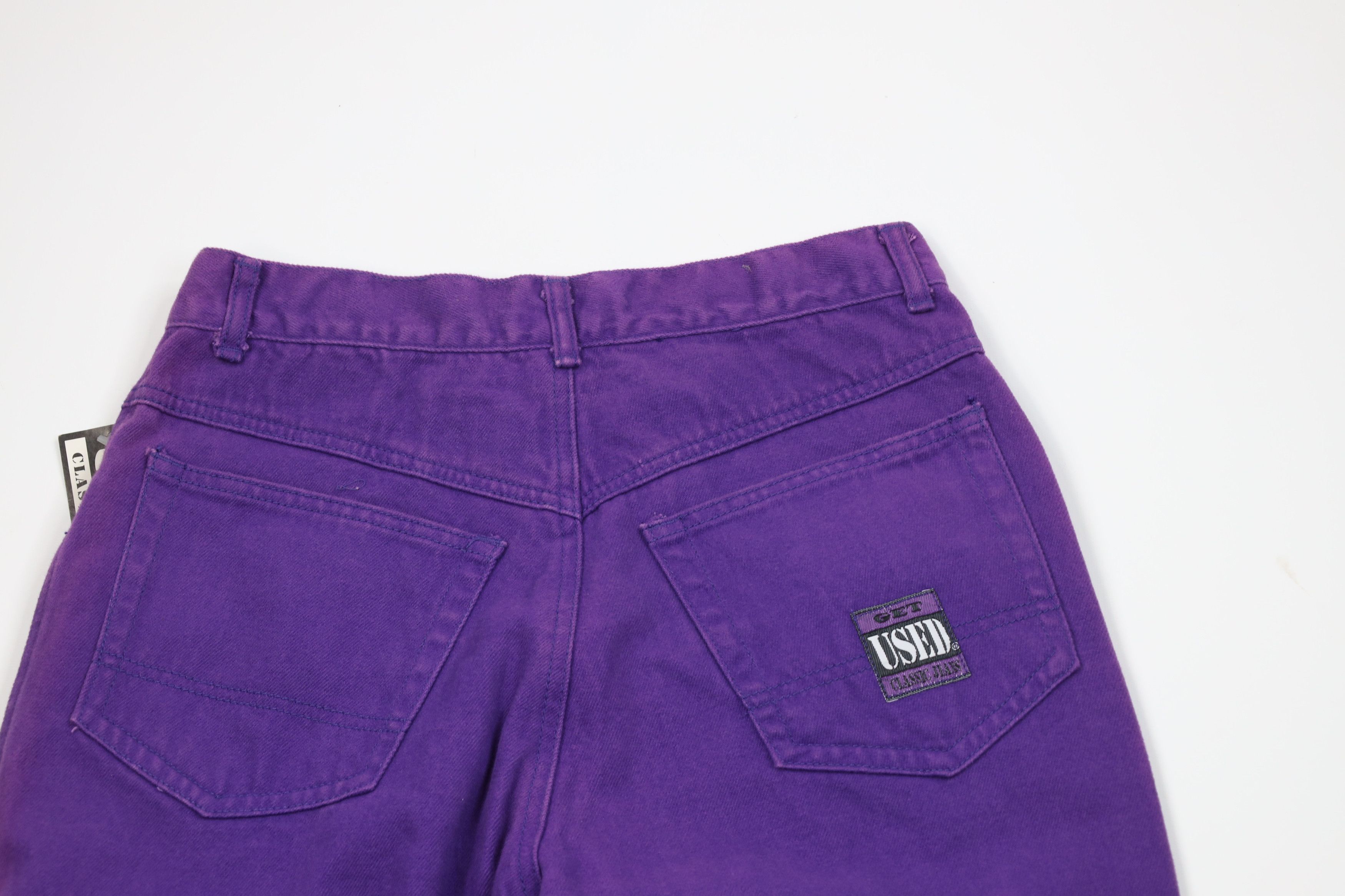 Vintage Deadstock Vintage 90s Streetwear Jeans Purple Cotton Size US 32 / EU 48 - 9 Thumbnail