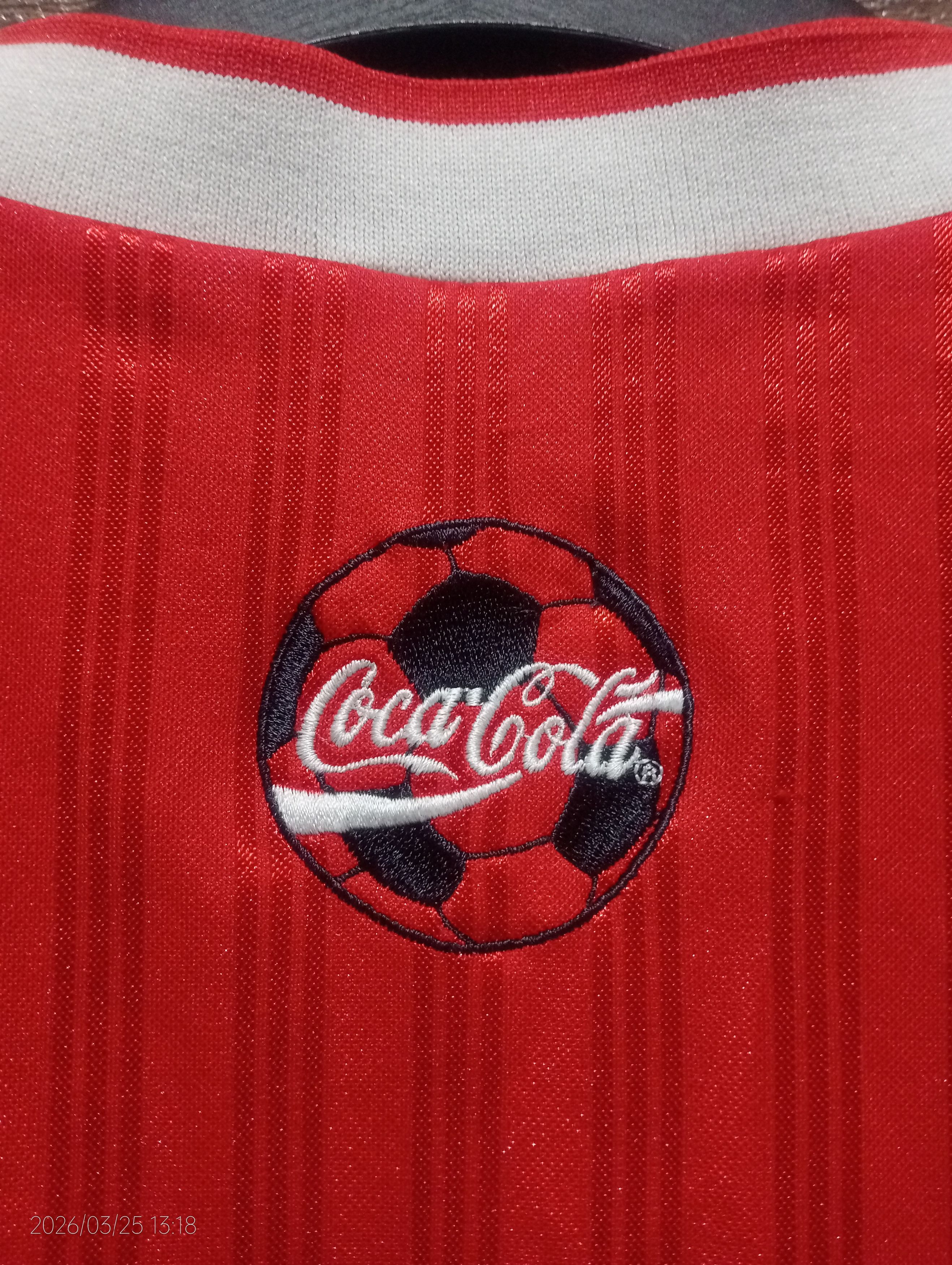 Coca Cola Vintage '90s Adidas X Coca Cola Fifa World Cup Jersey Size US L / EU 52-54 / 3 - 10 Thumbnail
