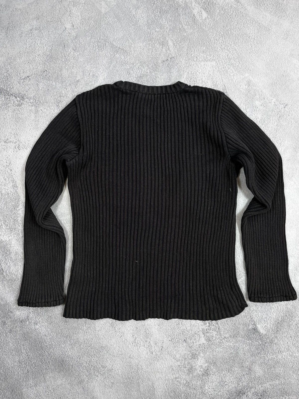 Japanese Brand × Vintage Vintage Y2K Faded Japanese ribbed sweater streetwear Size M / US 6-8 / IT 42-44 - 5 Thumbnail