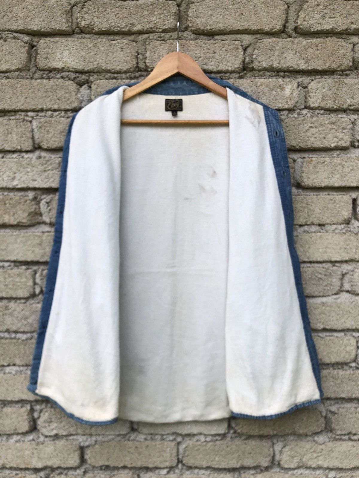 Obey Vintage Obey Thermal Buttons Jean Shirts Size US L / EU 52-54 / 3 - 3 Thumbnail