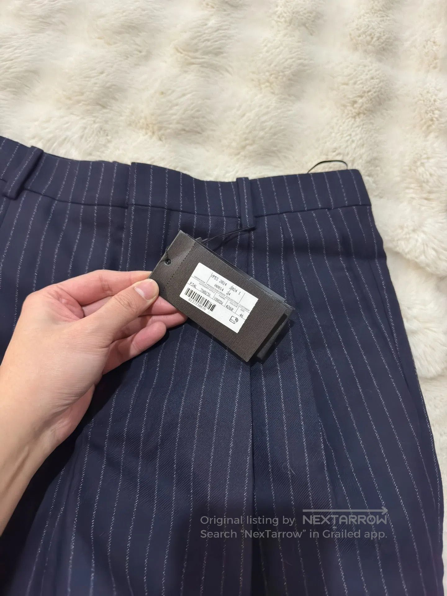Saint Laurent Paris Saint Laurent Paris Double Pleat Flannel Trousers| Size US 30 / EU 46 - 4 Thumbnail