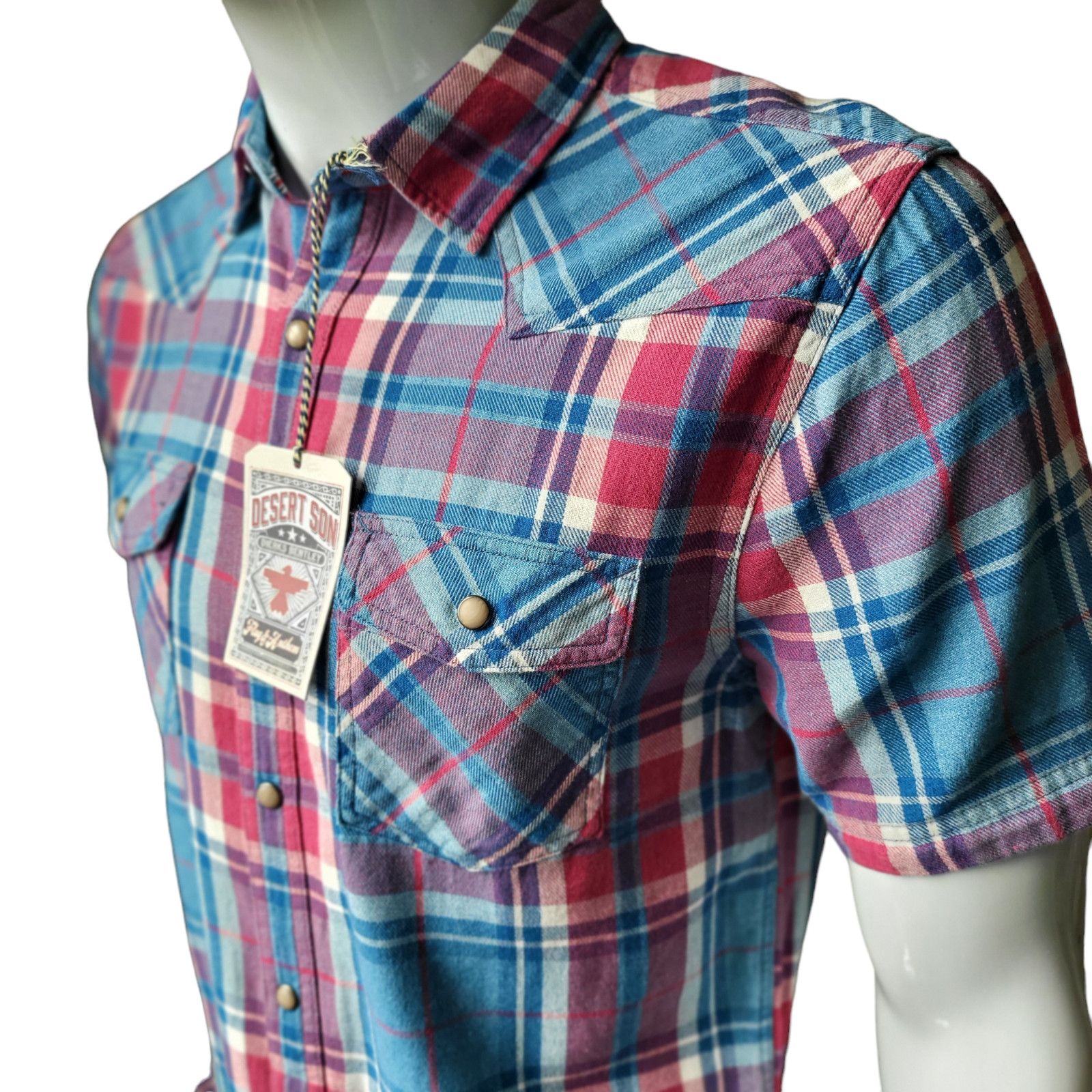 Flag & Anthem NWT DESERT SON Dierks Bentley Flag Anthem Western Pearl Snap Size US S / EU 44-46 / 1 - 5 Thumbnail
