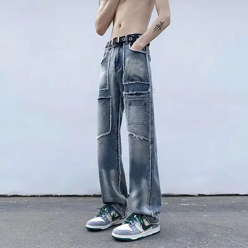 Designer × Vintage Pants wide legs retro stitched edges punk american style Size US 30 / EU 46 - 4 Thumbnail