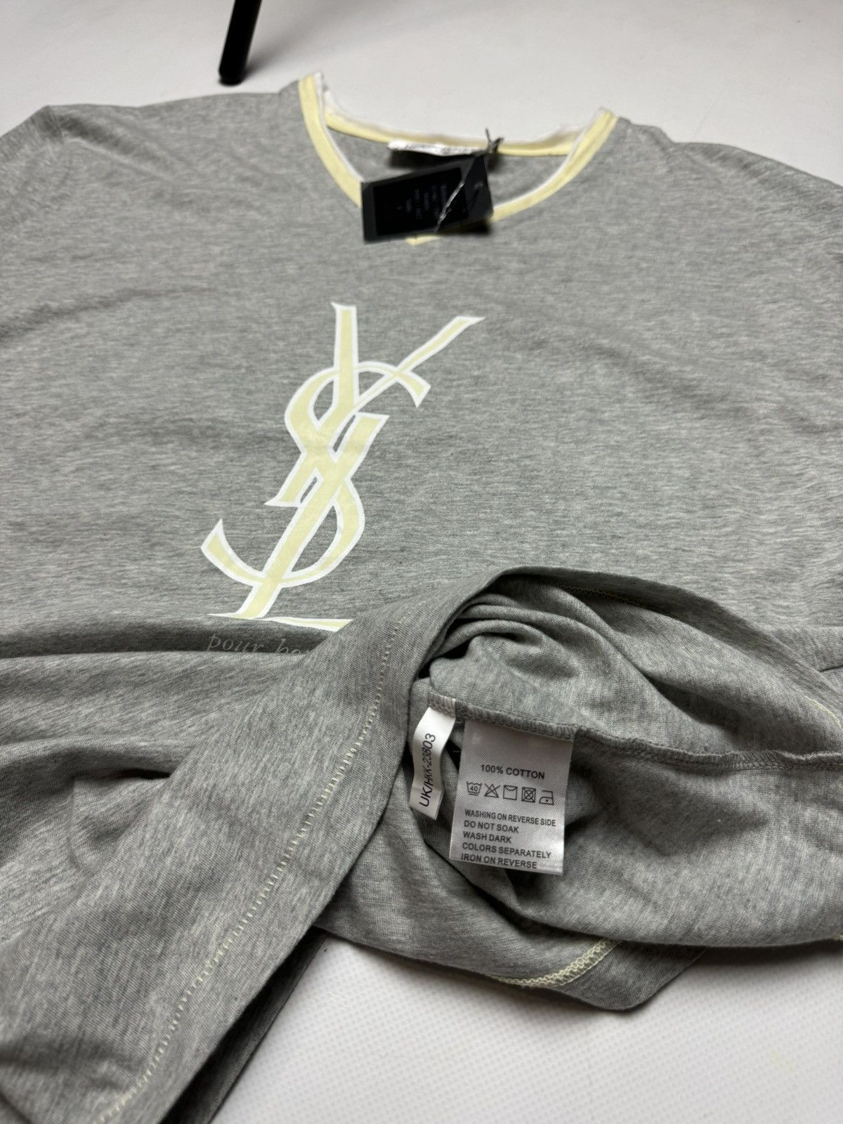Vintage × Yves Saint Laurent Rare Vintage T-shirt Yves Saint Laurent new with tags Size US L / EU 52-54 / 3 - 5 Thumbnail