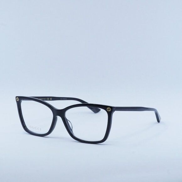 image of New Gucci Gg0025O 001 Black Eyeglasses, Women's