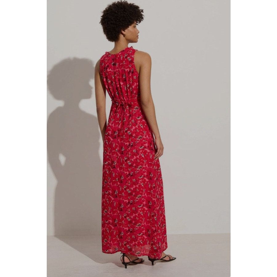 FAITHFULL NWT Faithfull The Brand Floral Maxi Dress Pink & Red Sz 8 Size M / US 6-8 / IT 42-44 - 3 Thumbnail