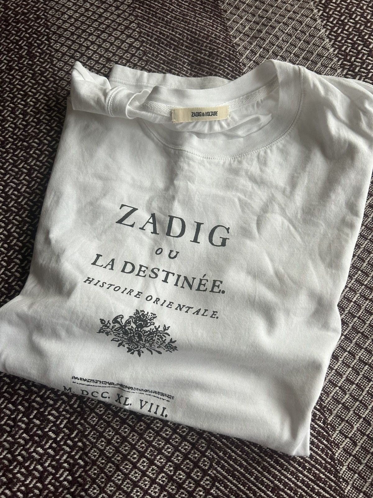 Zadig & Voltaire Zadig & Voltaire White T-Shirt Men’s Luxury Item Rare Size L Size US L / EU 52-54 / 3 - 8 Thumbnail