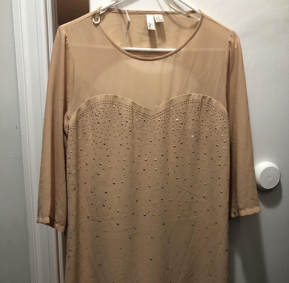 Forever 21 Beige pinkish sheer dress forever 21 Size M / US 6-8 / IT 42-44 - 1 Thumbnail