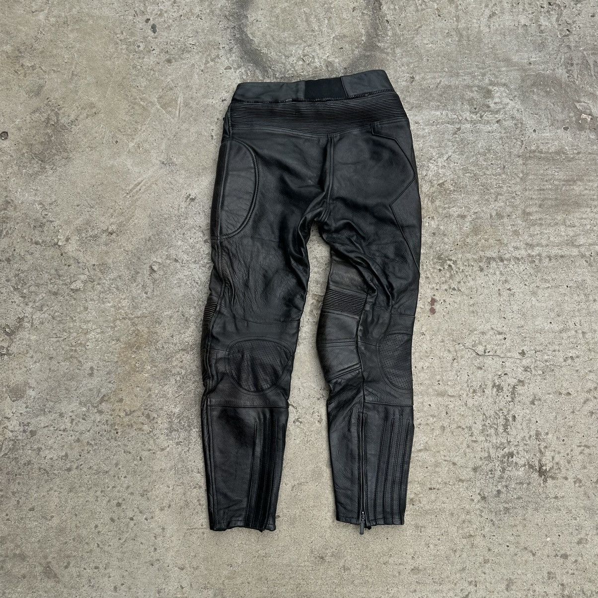 Leather Vintage Moto Leather Pants Size 50 Y2K Style USA 00s Size US 34 / EU 50 - 2 Thumbnail