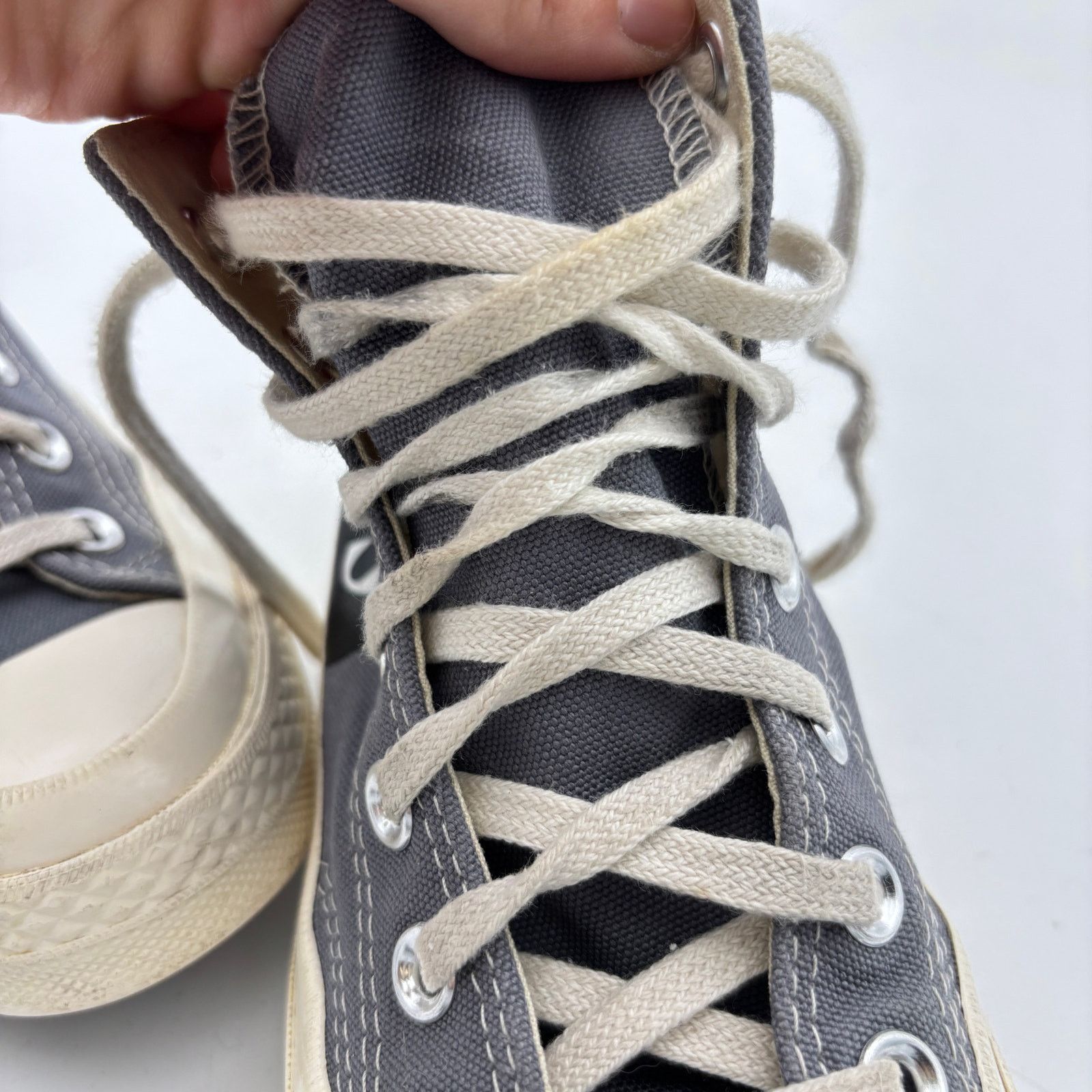 Comme des Garcons × Converse Converse Comme des Garcons Play Heart High Sneakers Womens 6 Size US 6 / IT 36 - 10 Thumbnail