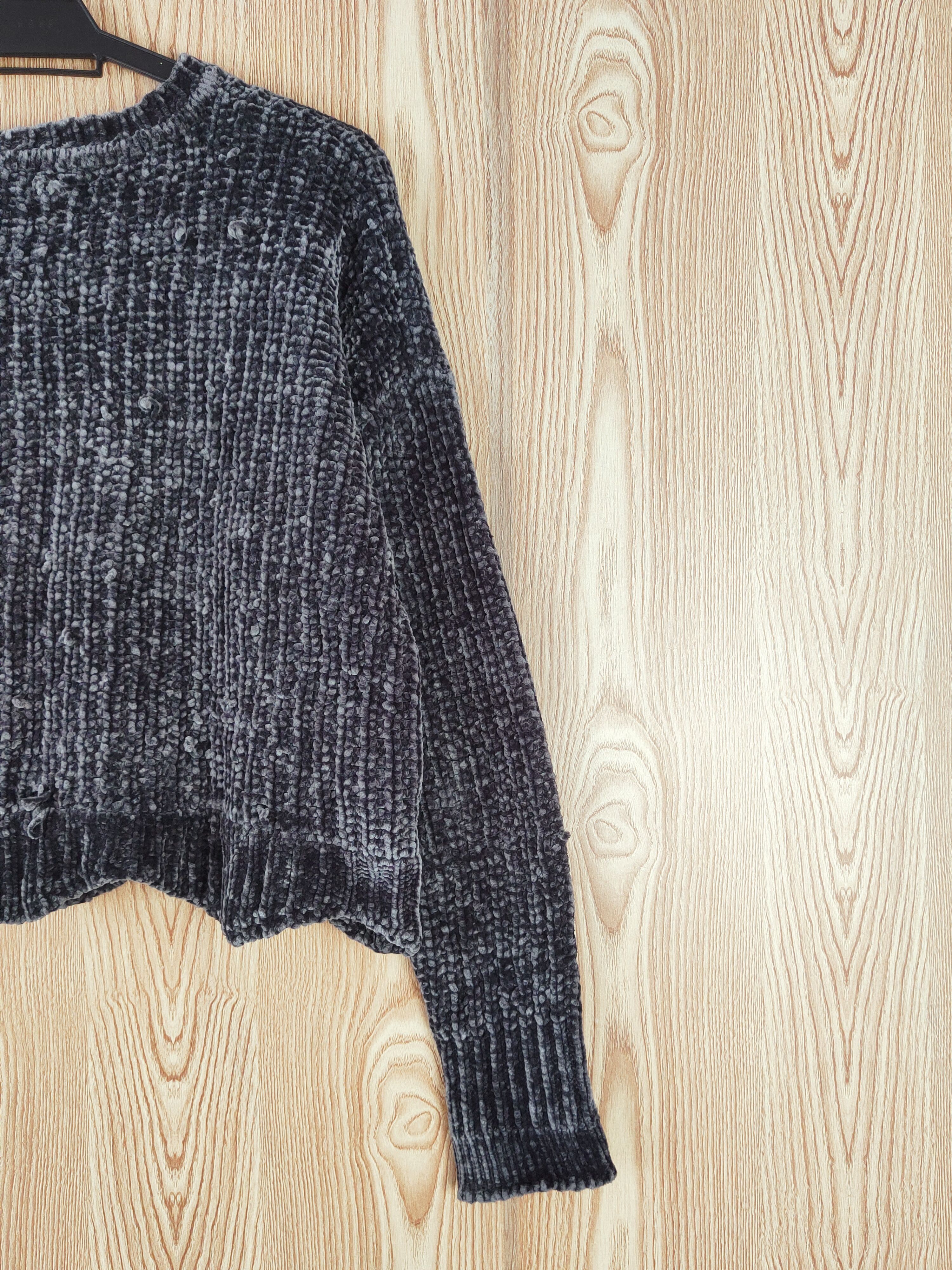 Japanese Brand Black Knitwear Crop Tops #W679