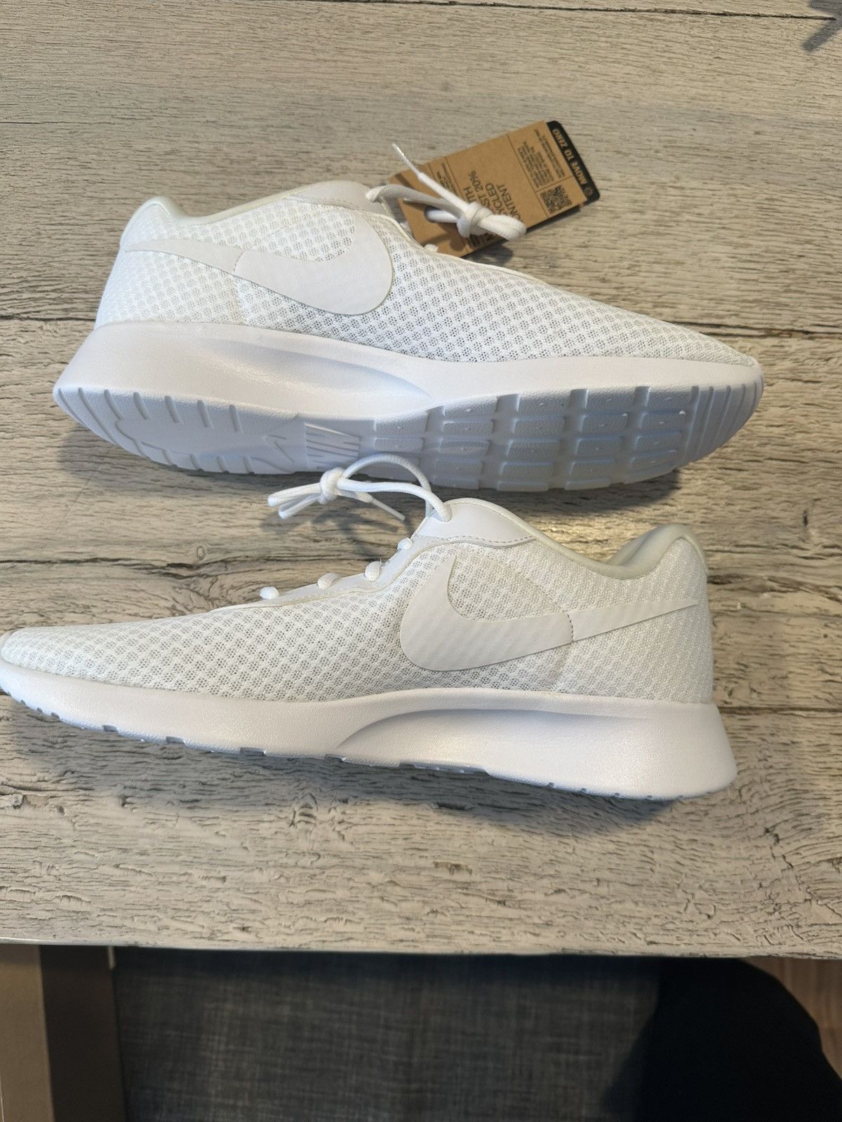 Nike Nike Tanjun FlyEase – Triple White 🤍 Size US 11.5 / EU 44-45 - 3 Thumbnail