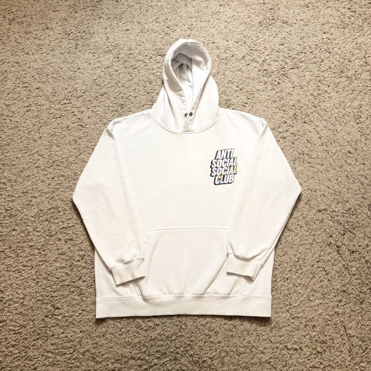 Anti Social Social Club Anti Social Social Club White Pullover Hoodie Size US L / EU 52-54 / 3 - 2 Thumbnail