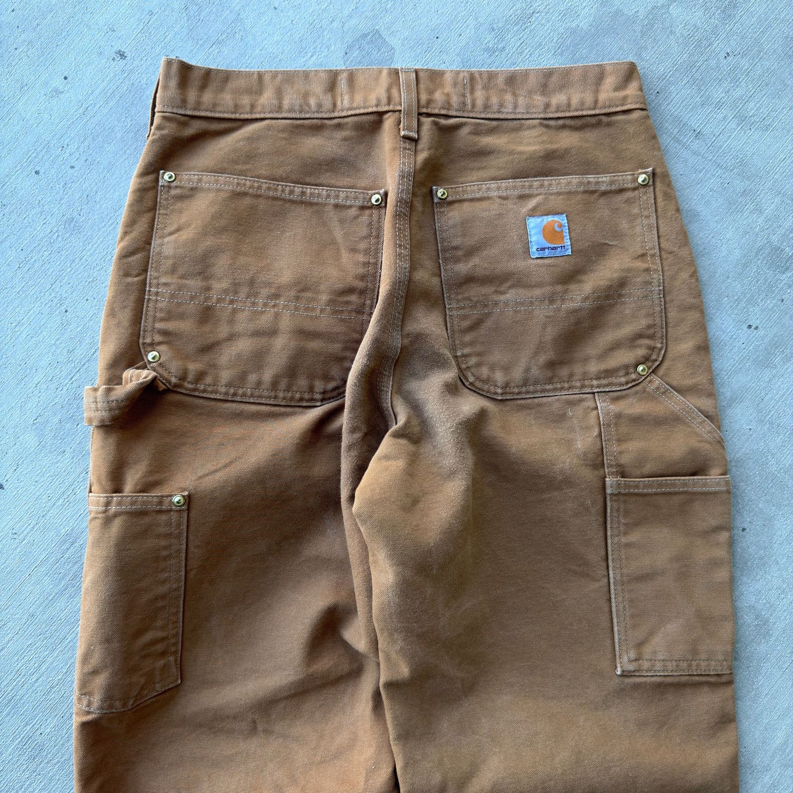 Carhartt × Vintage Vintage Y2K Carhartt brown double knee work carpenter pants Size US 29 - 6 Thumbnail