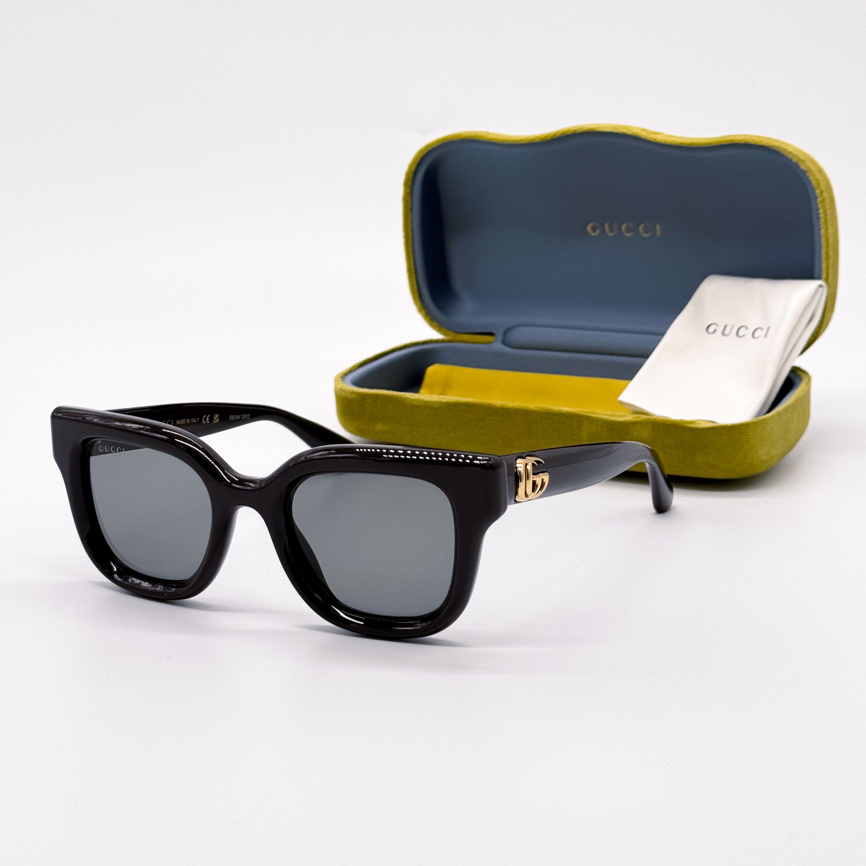 Gucci NEW GUCCI GG1828S 004 SHINY SOLID BROWN WOMEN SUNGLASSES Size ONE SIZE - 2 Thumbnail