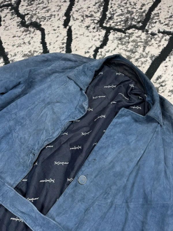Yves Saint Laurent Vintage Yves Saint Laurent coat blue ysl monogram XL Size US XL / EU 56 / 4 - 3 Thumbnail