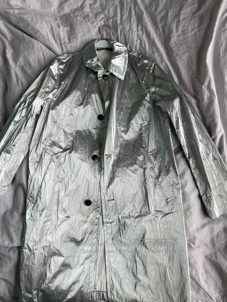Dries Van Noten Dries Van Noten Metallic Trench Coat. Size US L / EU 52-54 / 3 - 2 Thumbnail