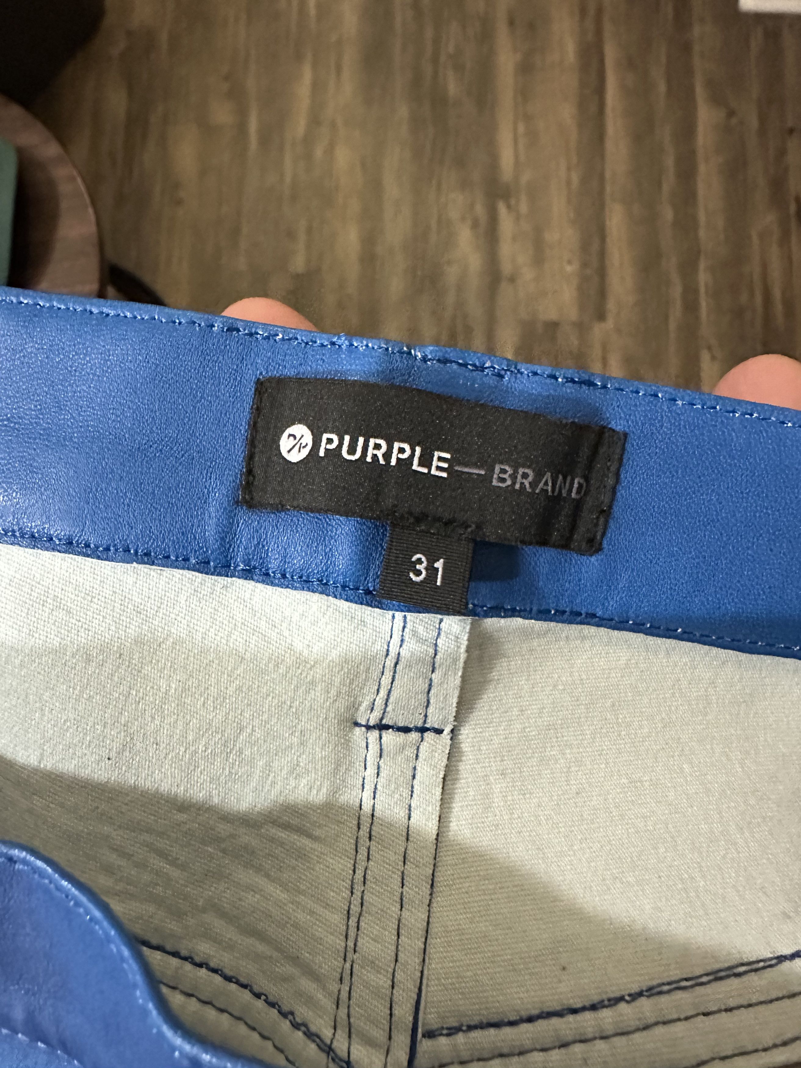Purple Brand Purple Brand (Black Label) Lux Leather Pants Size US 31 - 4 Thumbnail