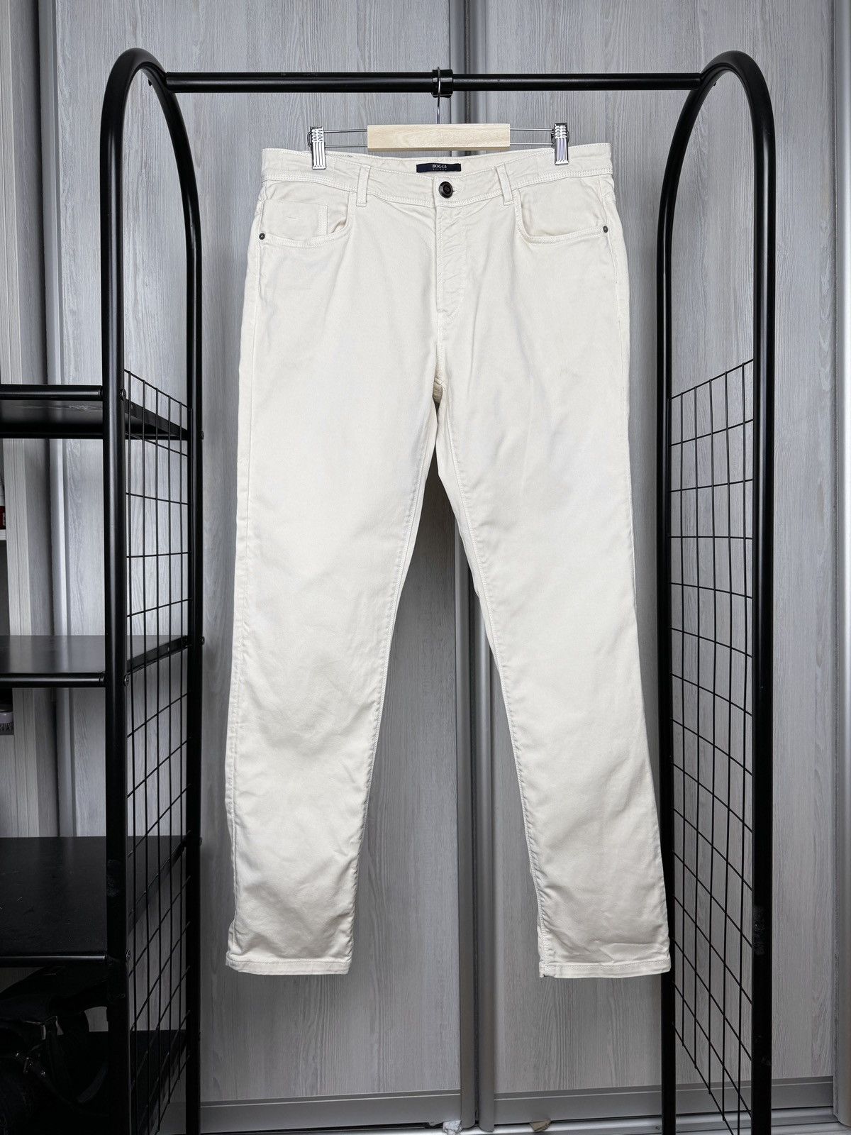 Boggi Milano Claude Creamy Beige Denim Jeans Chino Pants 34