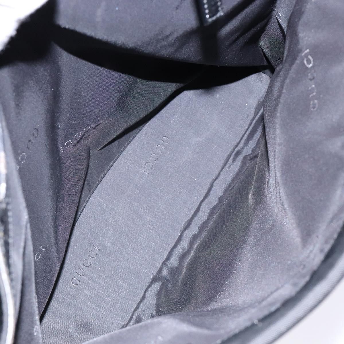 Gucci GUCCI Bamboo Hand Bag Nylon Black Silver 002 002 Size ONE SIZE - 22 Thumbnail