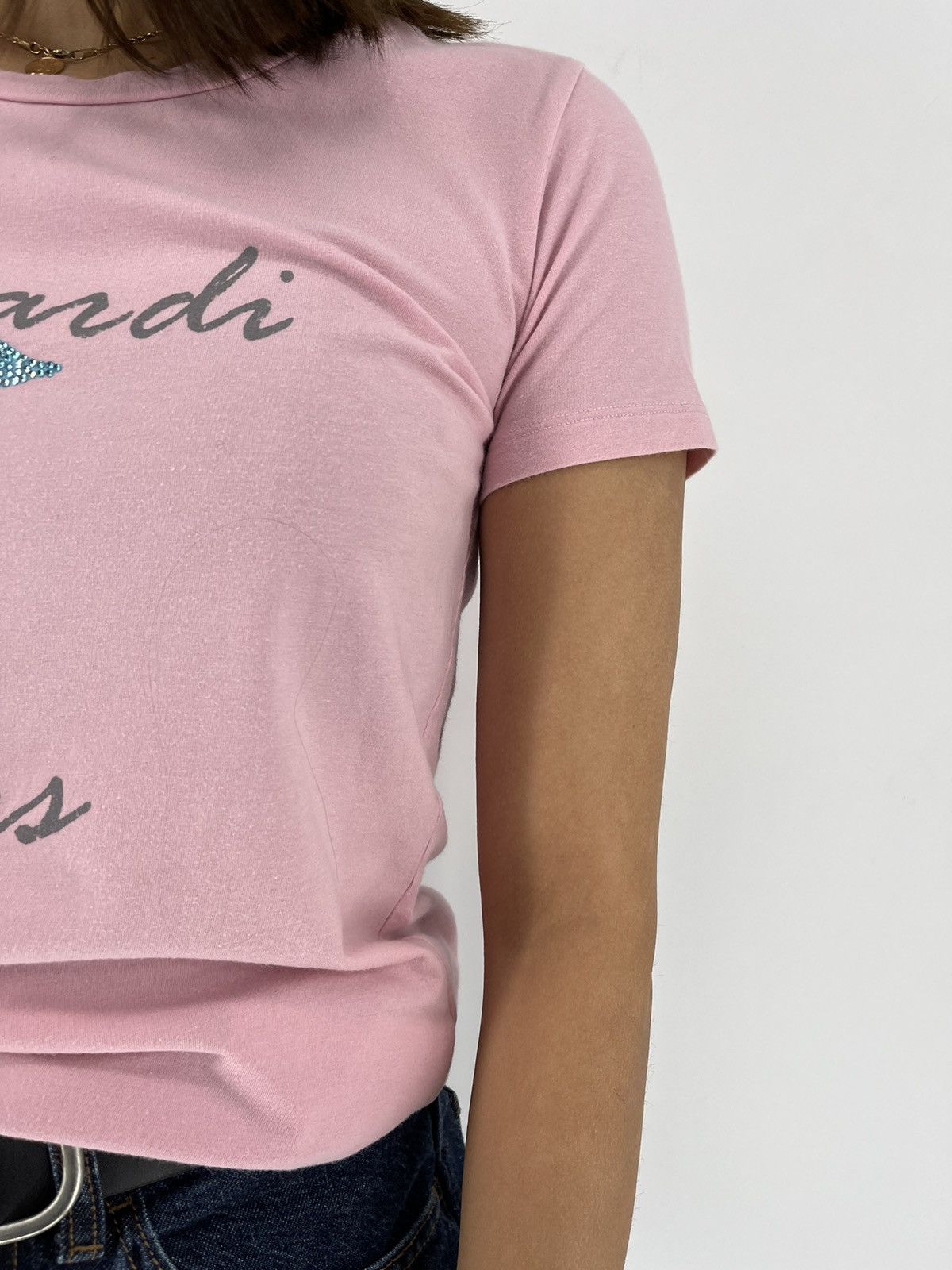 Trussardi × Vintage Trussardi Jeans Pink T-Shirt Italy Designer Size S / US 4 / IT 40 - 5 Thumbnail