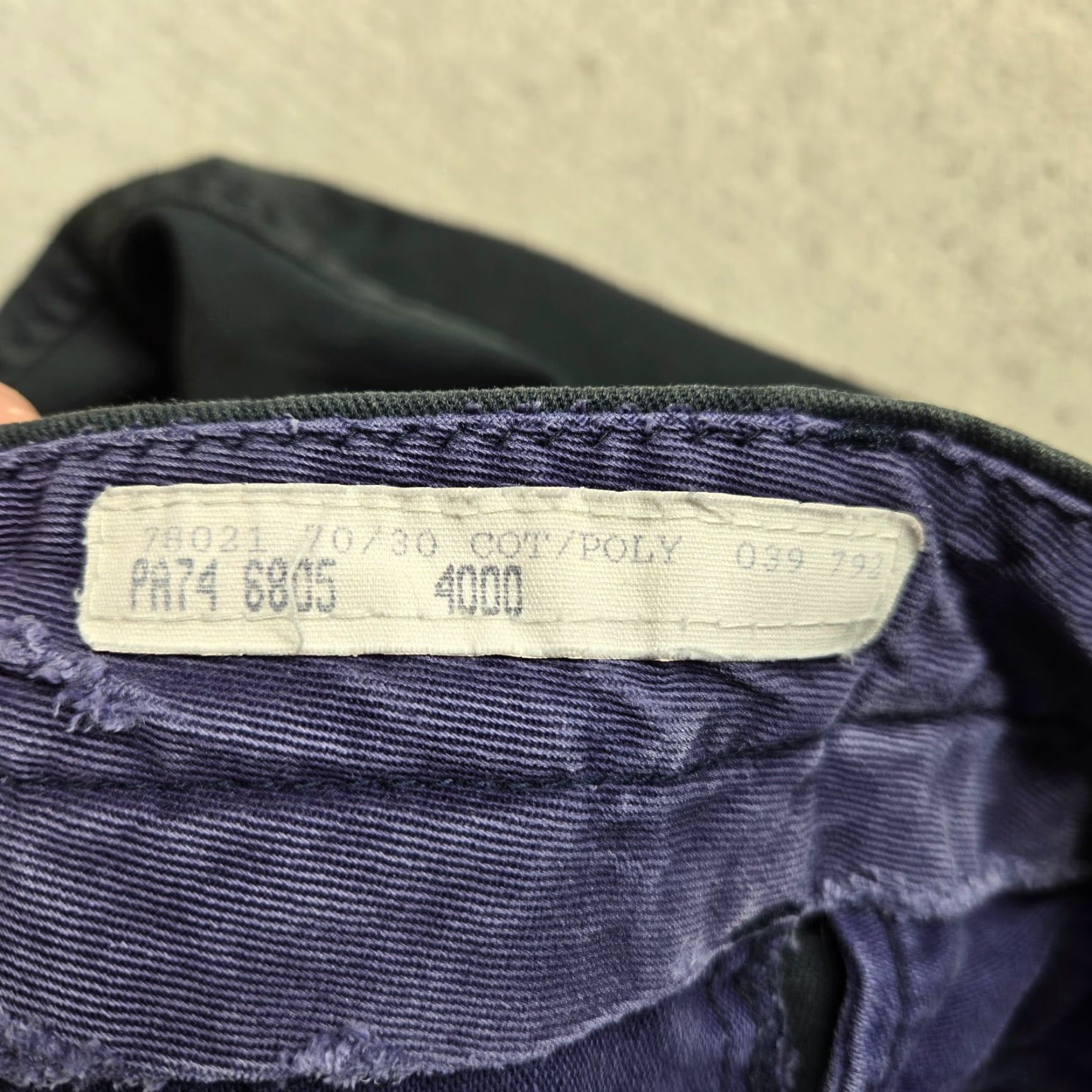Vintage VINTAGE Topps Navy Blue Work Pants Adult Men's 36x30 Safety Fire Resistant Chino Split Leg Size US 36 / EU 52 - 4 Thumbnail