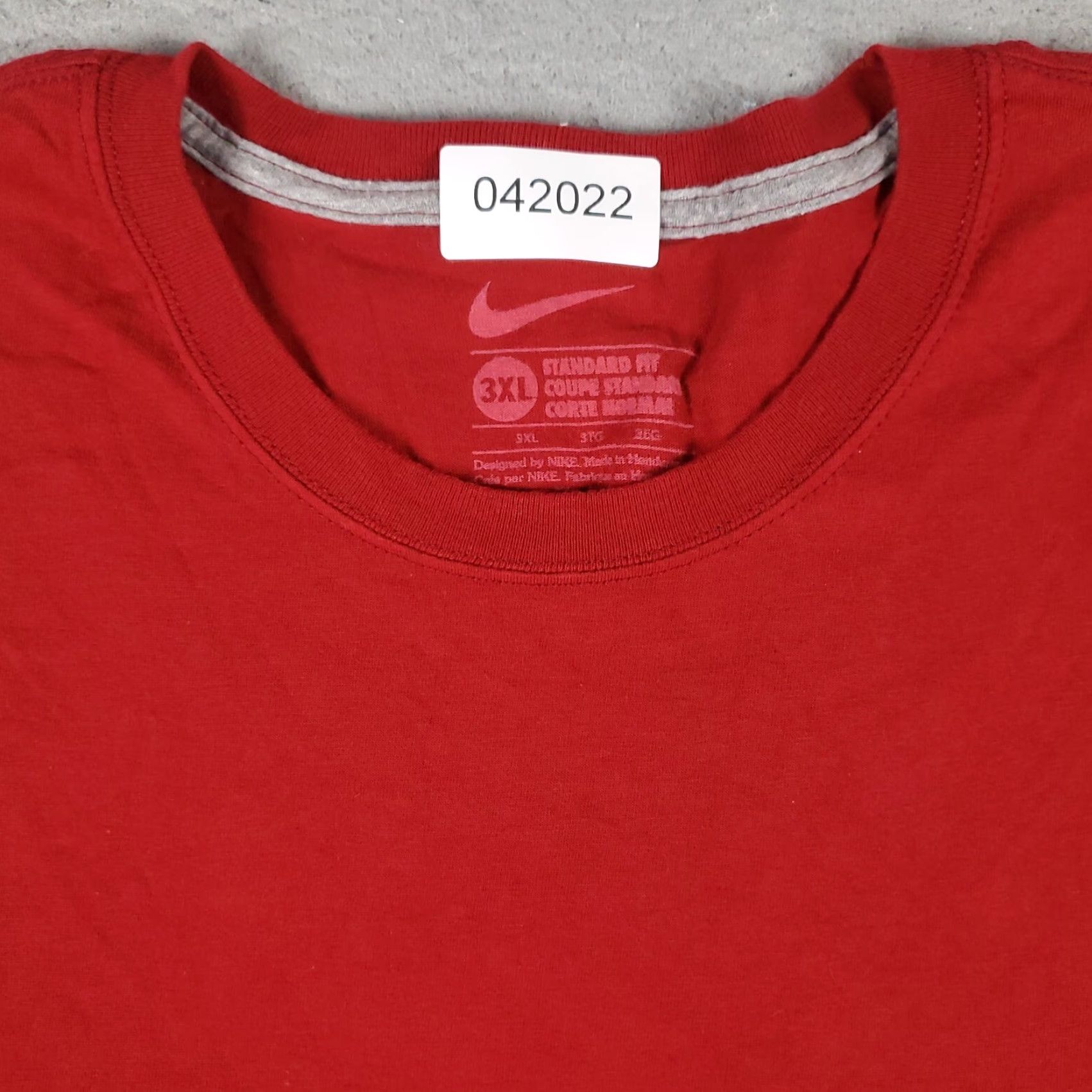 Nike VINTAGE? No, skip. Nike T Shirt Mens 3XL Red Logo Swoosh Casual Short Sleeve Adult Size US XXL / EU 58 / 5 - 2 Thumbnail