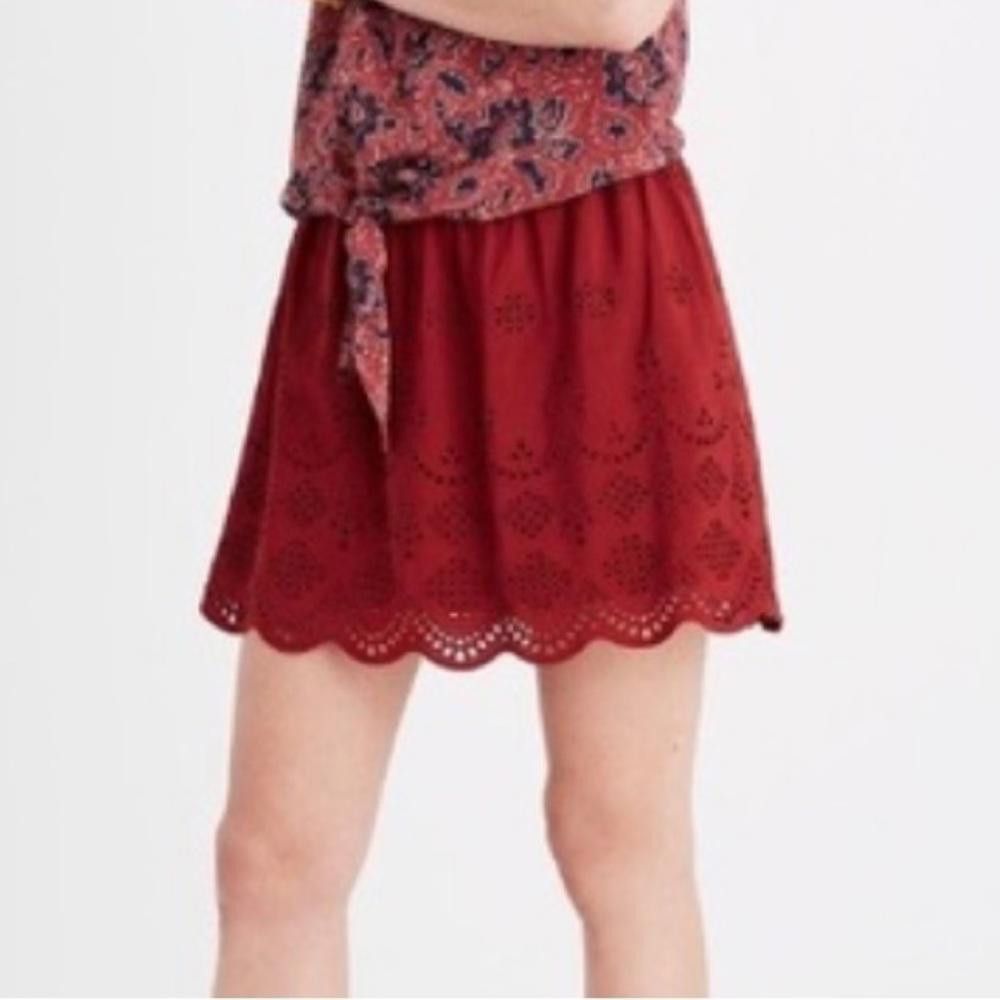 Madewell Madewell l Rust Eyelet Skirt Size Small Size 28" / US 6 / IT 42 - 2 Thumbnail
