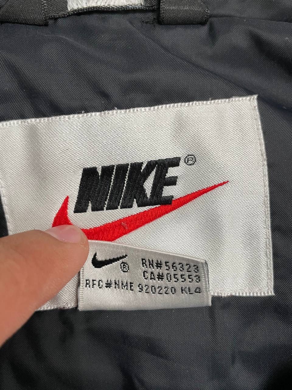 Nike × Vintage Nike Vintage 90’s Neylon Jacket Big Swoosh Rare Item Y2k Size US XL / EU 56 / 4 - 11 Thumbnail