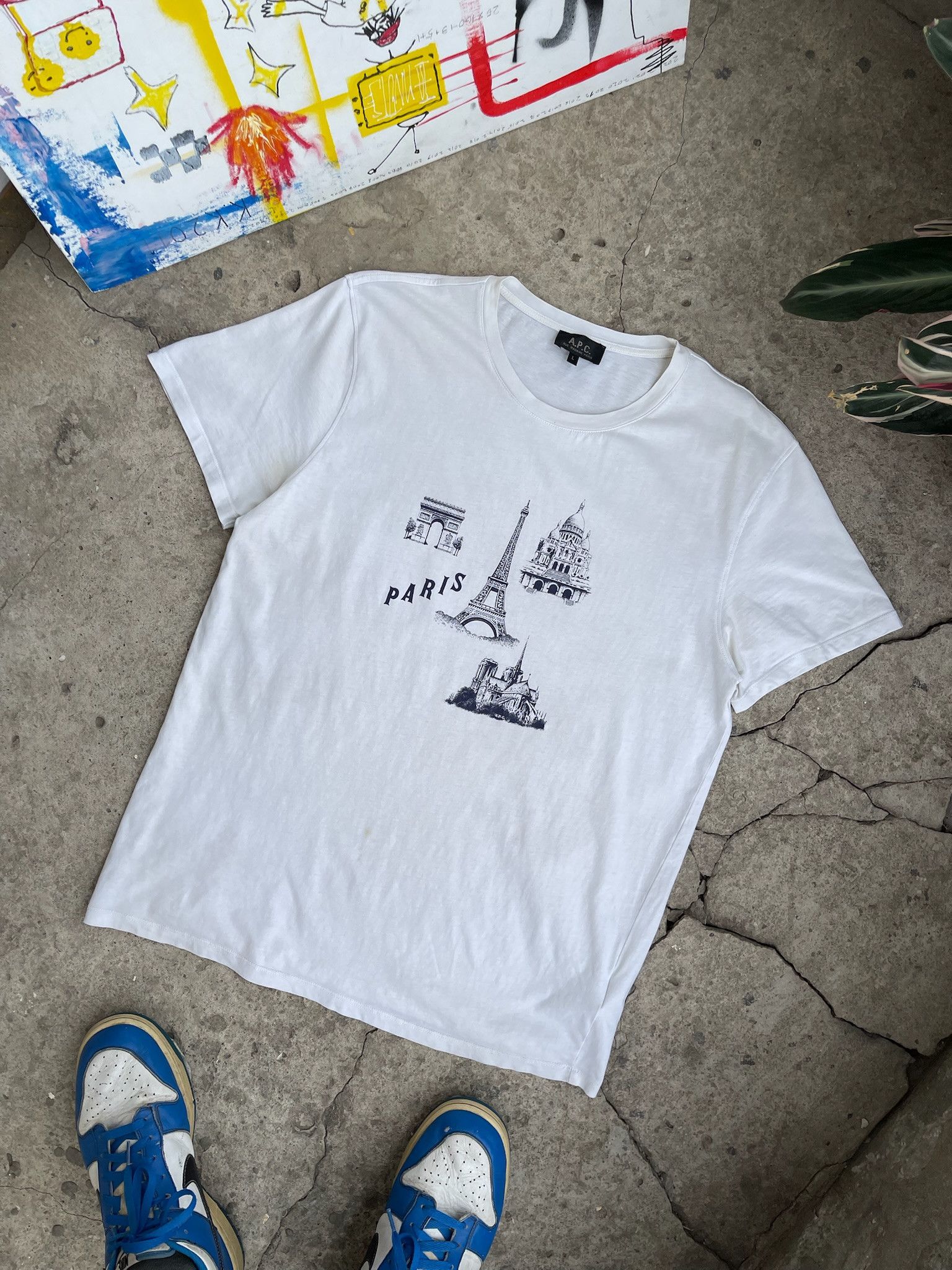 A.P.C. A.P.C. Paris T-Shirt eiffel tower Size US L / EU 52-54 / 3 - 2 Thumbnail