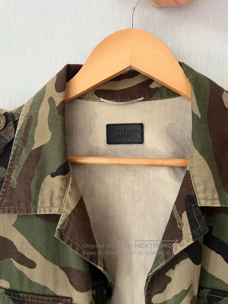 Saint Laurent Paris Yves Saint Laurent Camouflage Jacket. Size US L / EU 52-54 / 3 - 2 Thumbnail