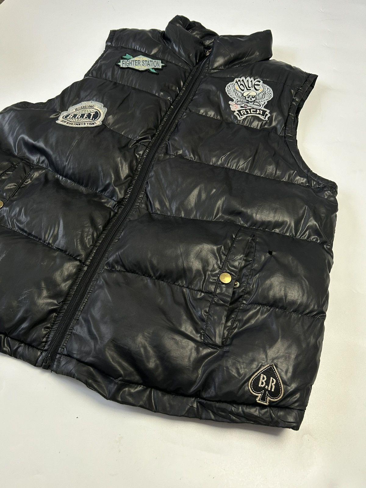 Japanese Brand BLUE RICH PUFFER VEST Size US L / EU 52-54 / 3 - 2 Thumbnail
