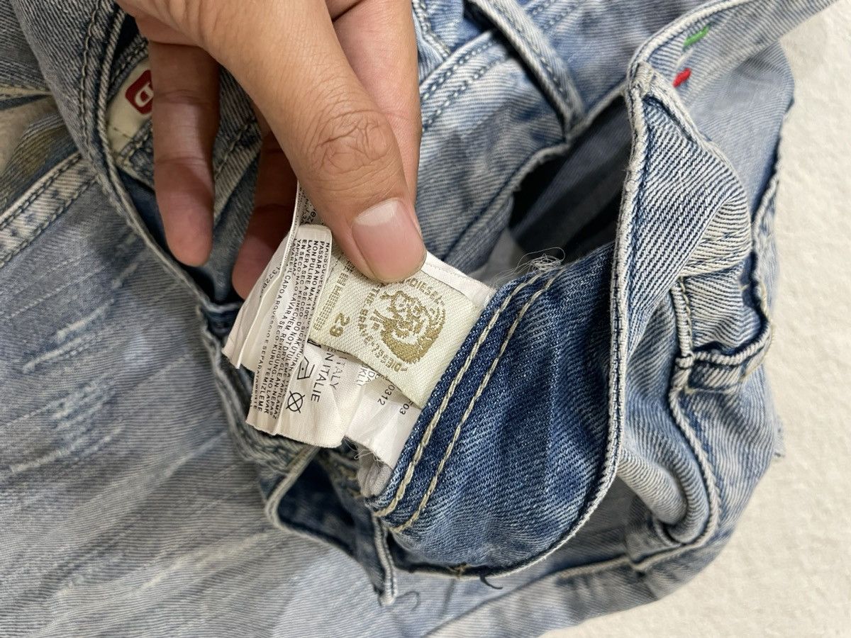 Diesel 2000s Diesel Ripped Denim Jeans Wash Y2K Ifsix LGB hysteric Size US 30 / EU 46 - 7 Thumbnail