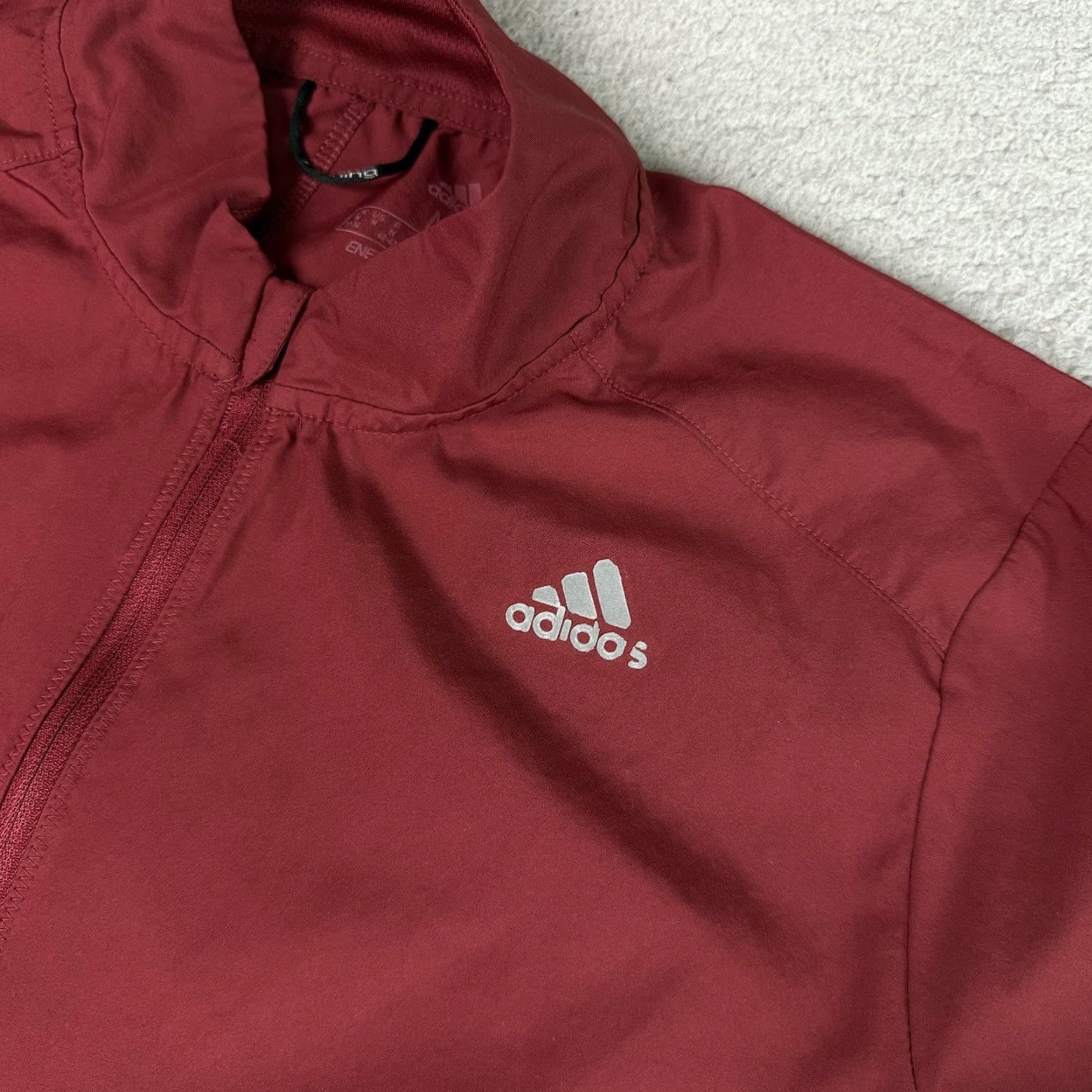 Adidas Adidas Sweatshirt Mens Medium Red Windbreaker Energy Running Full Zip Reflective Size US M / EU 48-50 / 2 - 3 Thumbnail