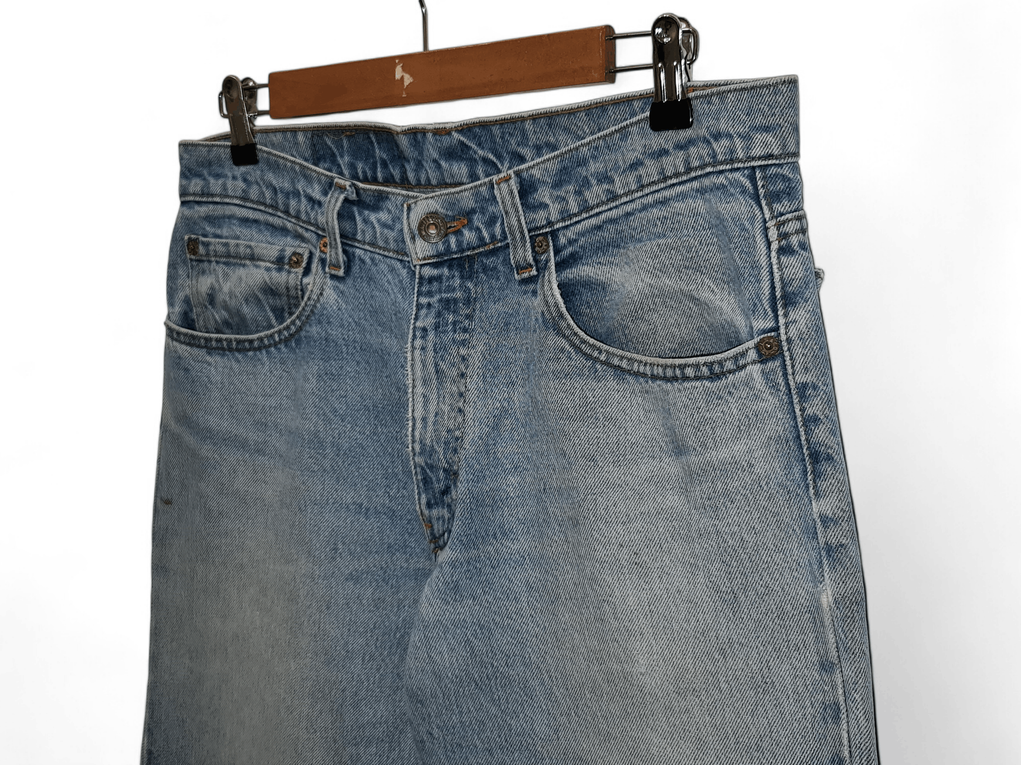 Levi's 90s Vintage Levi's blue washed denim made in USA jeans pants Size US 33 - 5 Thumbnail