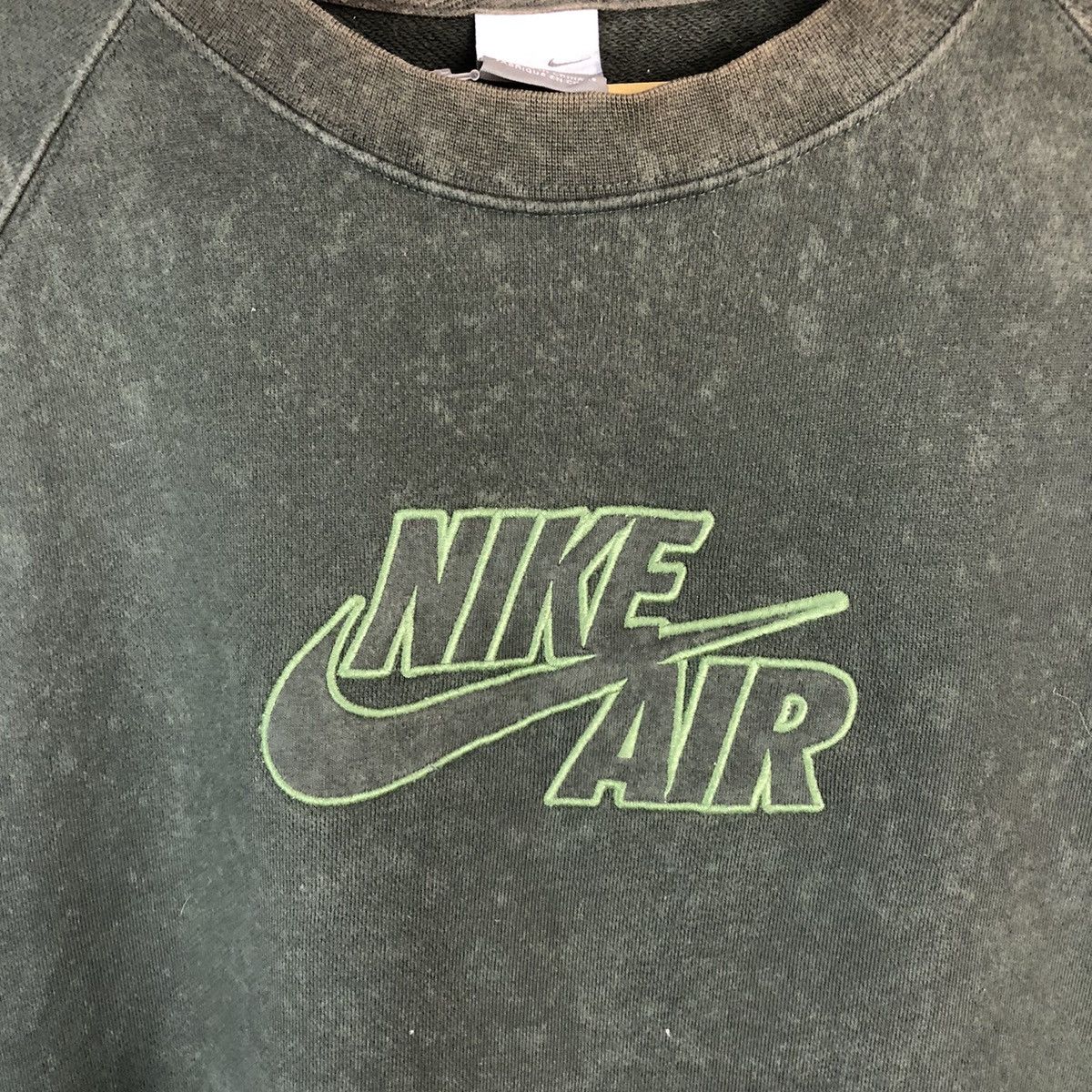 Nike DL Nike air faded street wear Green Sweatshirt #A517 Size US L / EU 52-54 / 3 - 9 Thumbnail