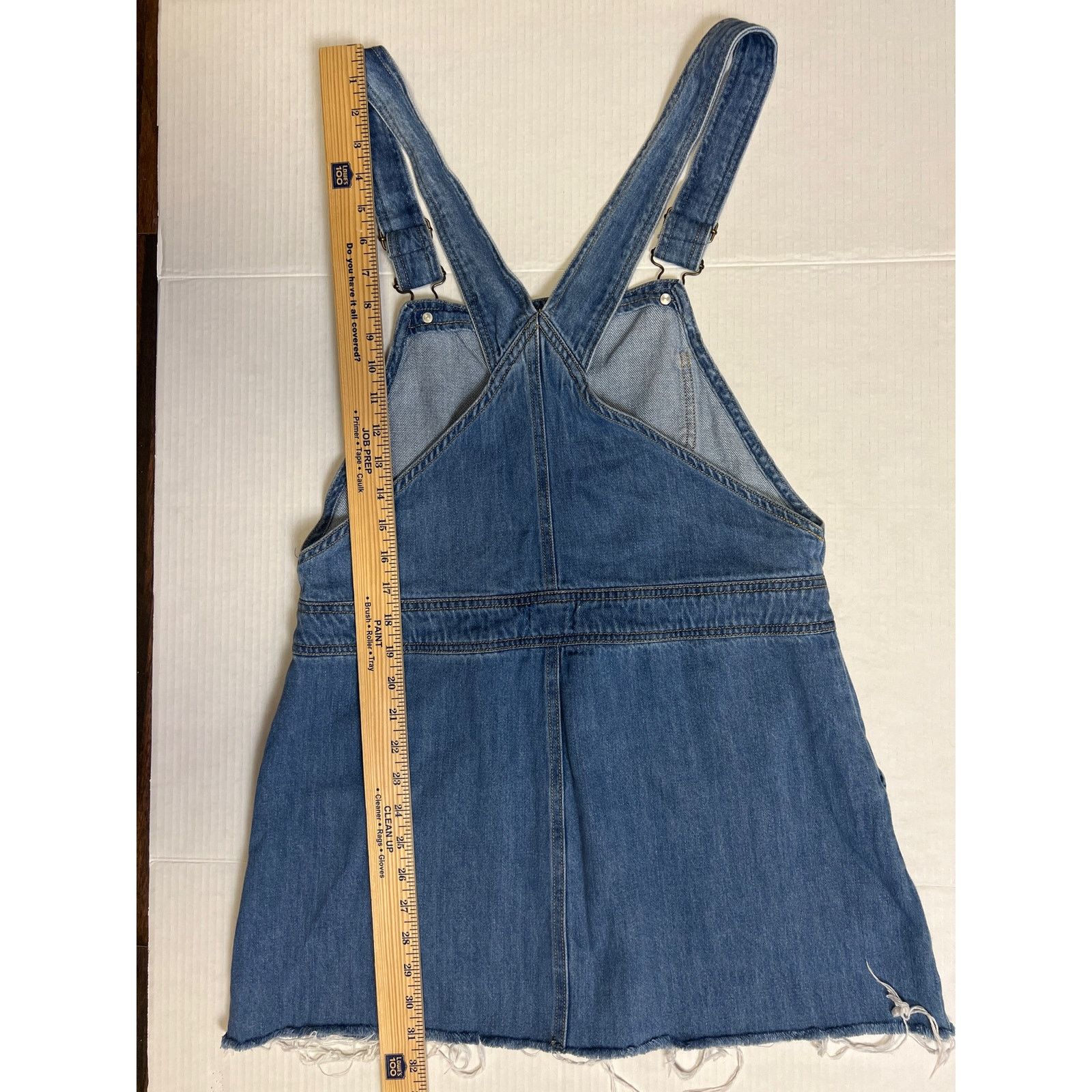 Other Life in Progress overall denim dress size Large Size 30" / US 8 / IT 44 - 6 Thumbnail